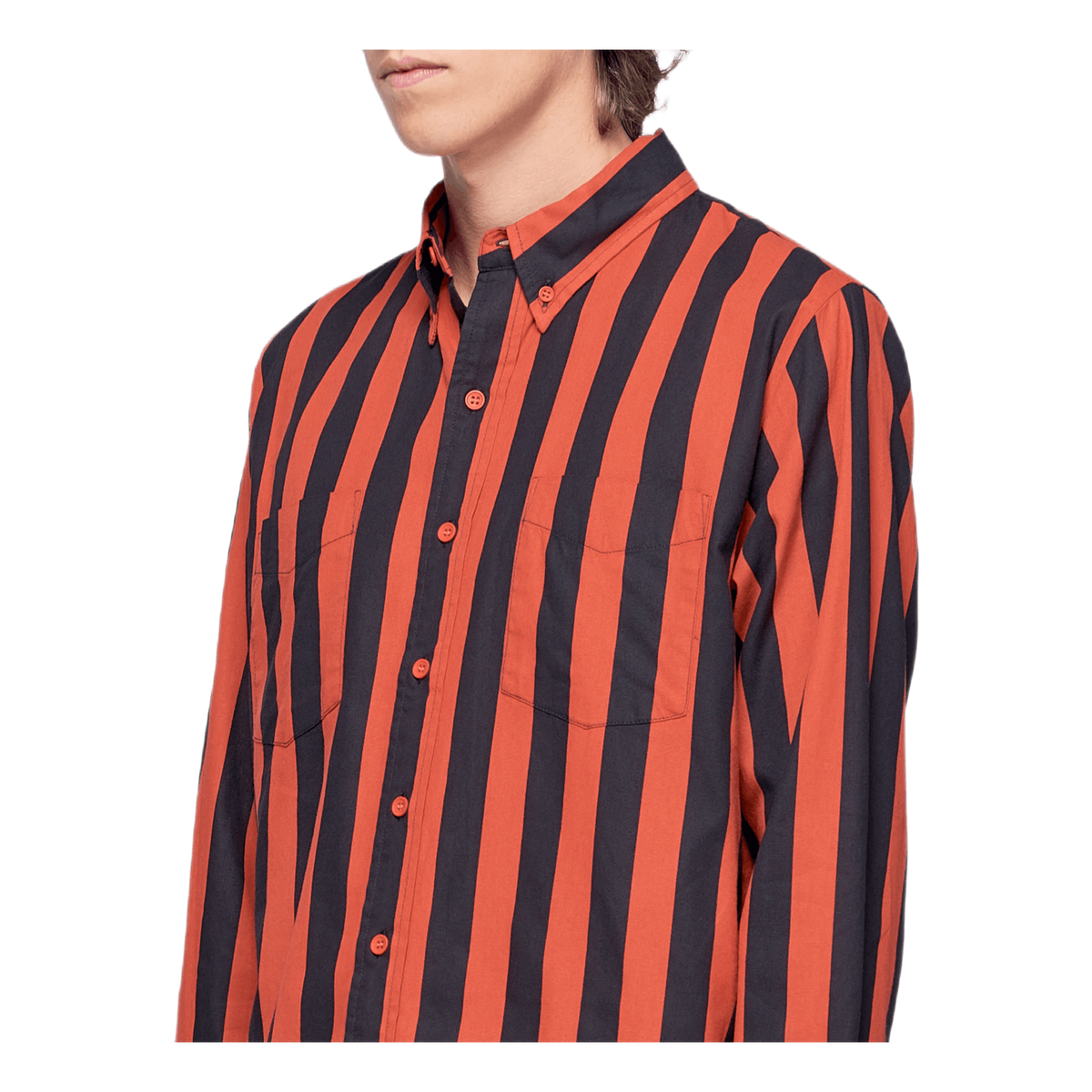 1960s Button Down Shirt Red