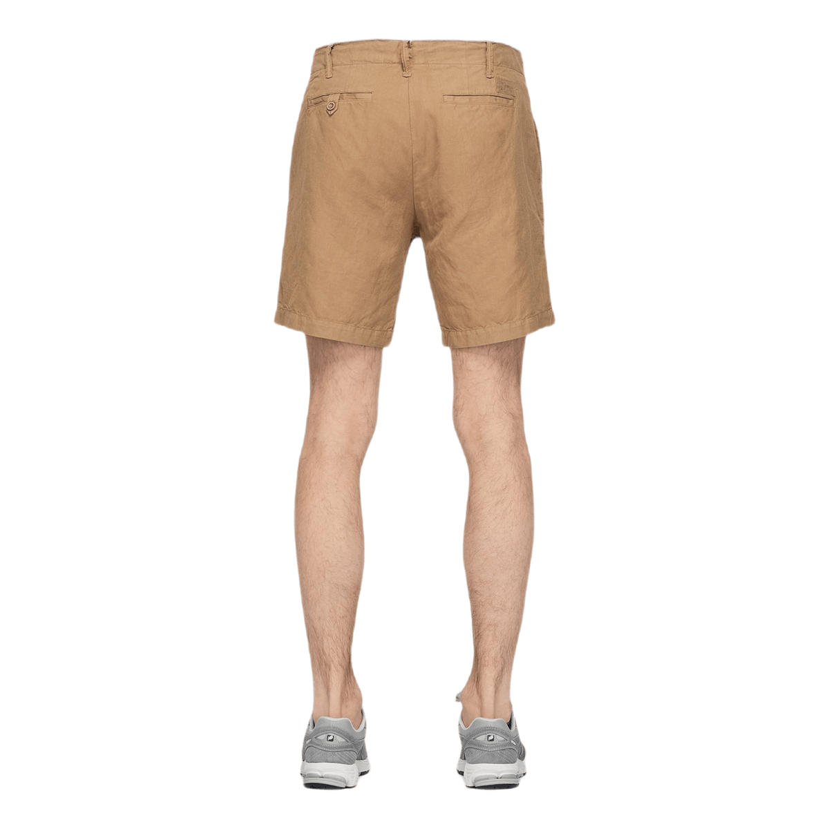 8-Inch Straight Fit Linen-Blend Short