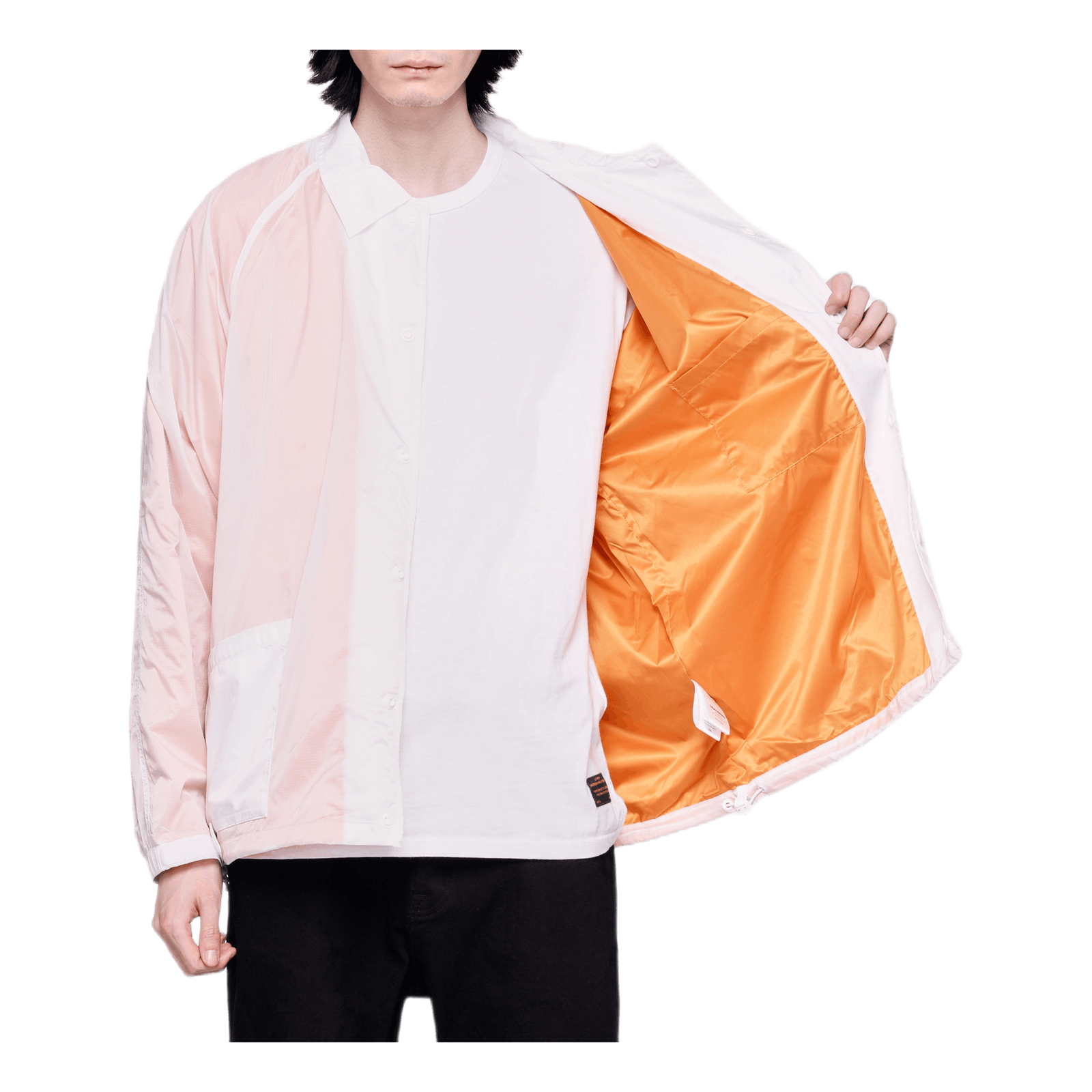 Transparent Coach Jacket Orange