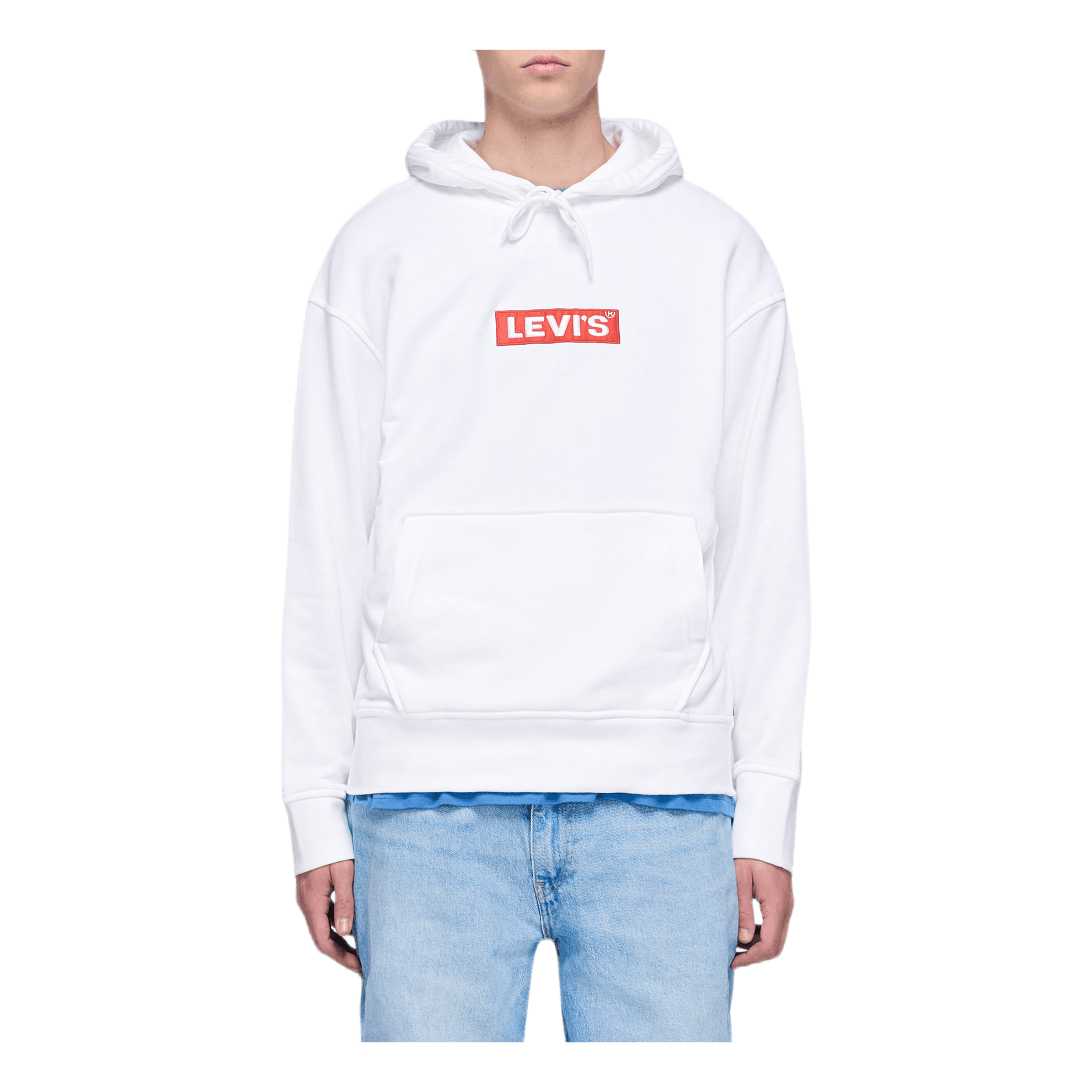 Relaxed Graphic Hoodie White