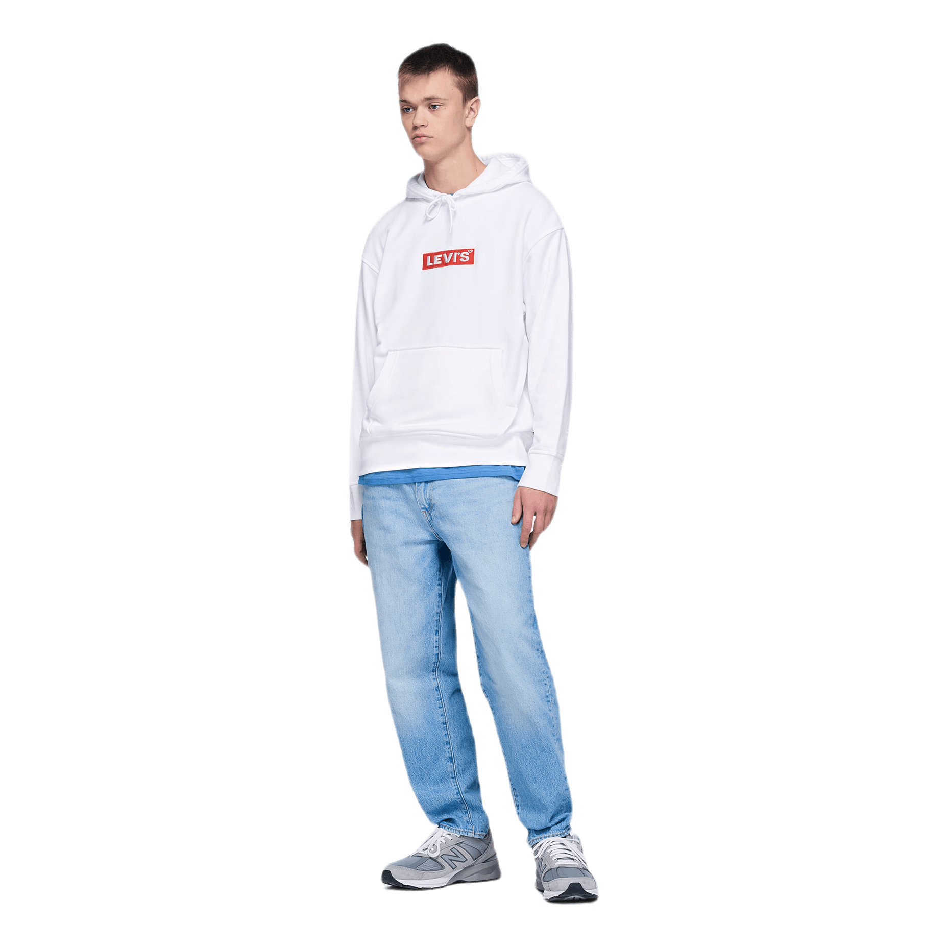 Relaxed Graphic Hoodie White