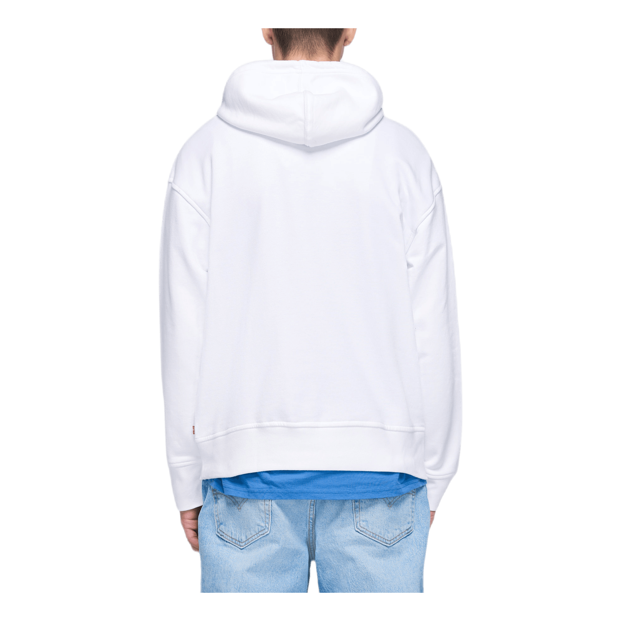 Relaxed Graphic Hoodie White