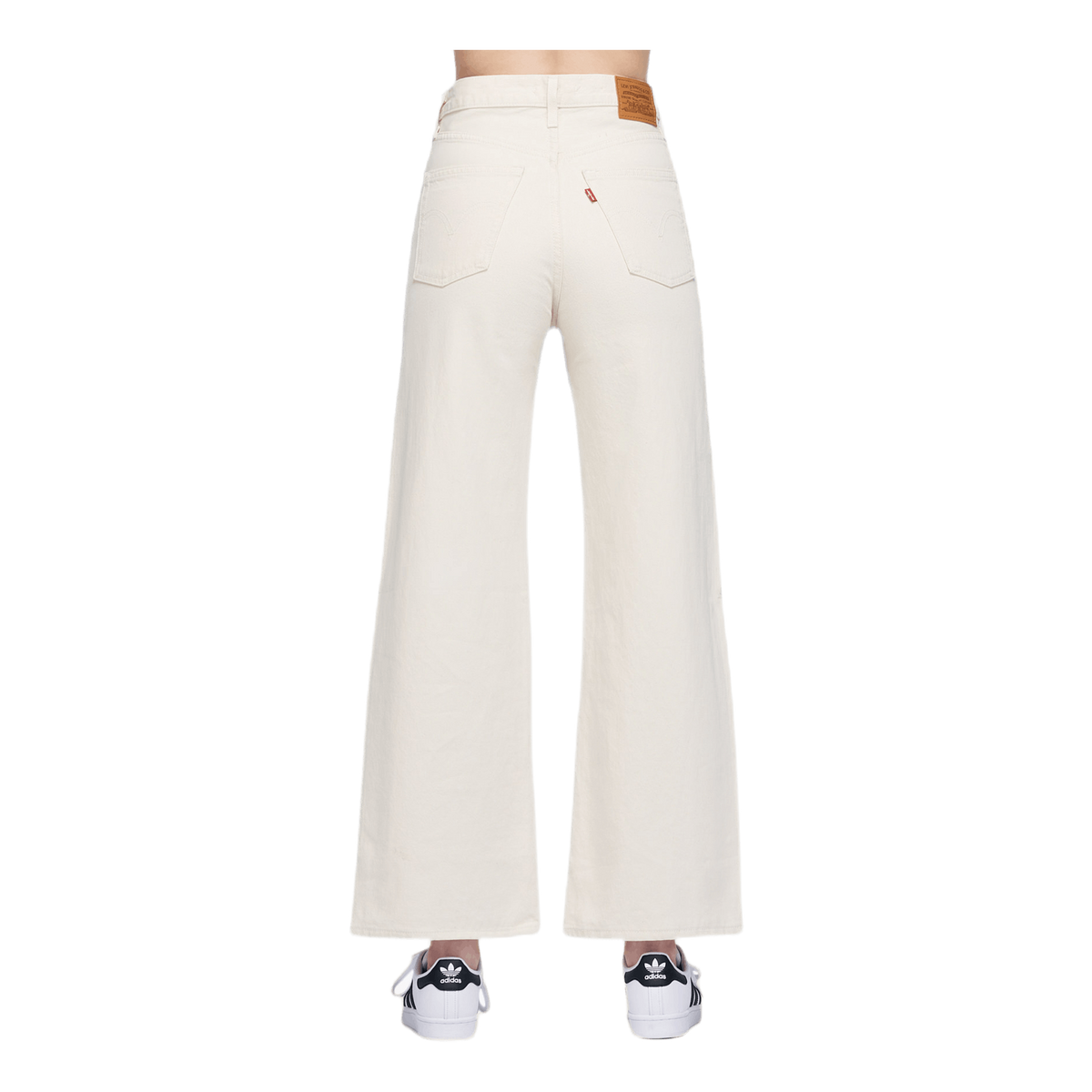 Ribcage Wide Leg Jeans White