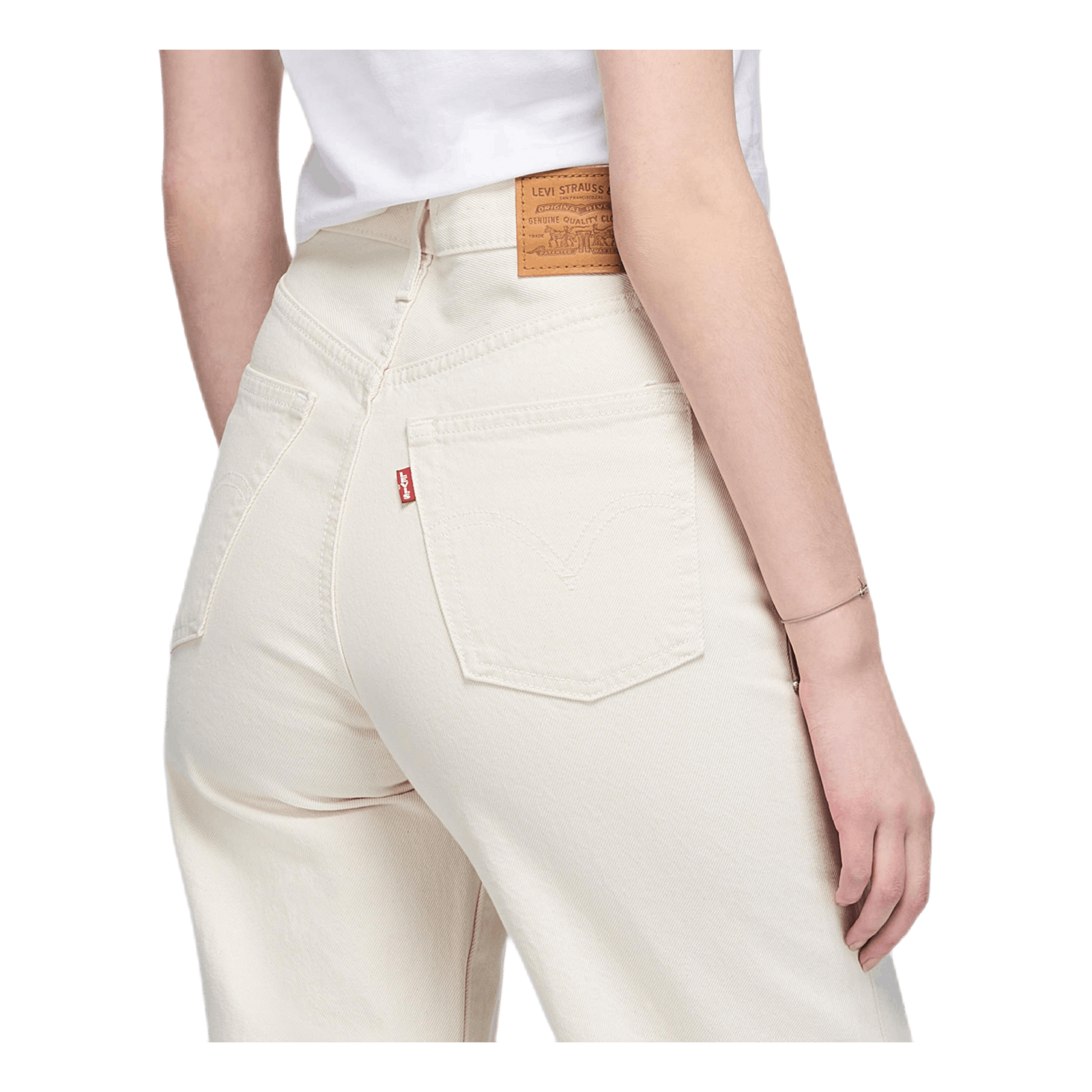 Ribcage Wide Leg Jeans White