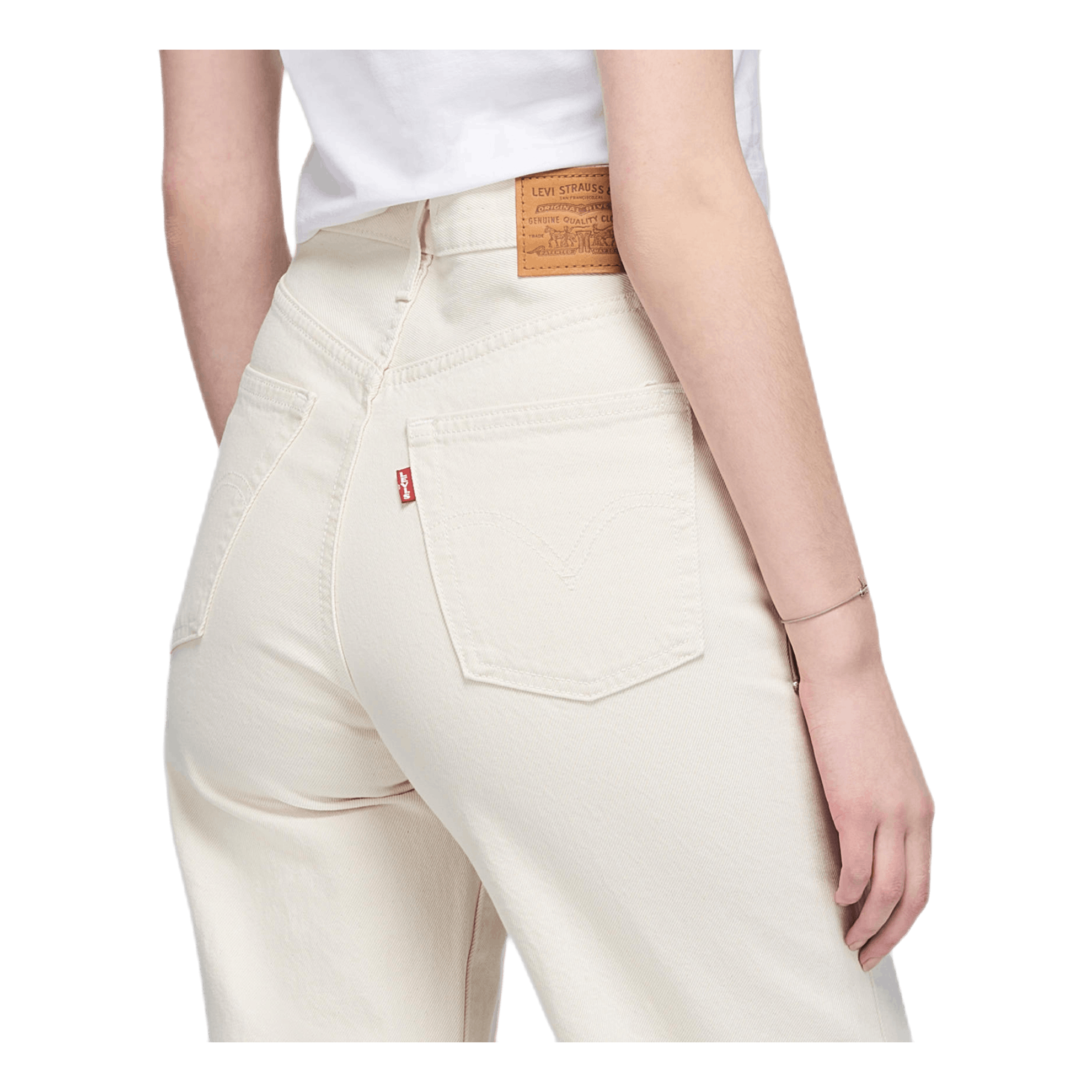 Ribcage Wide Leg Jeans White