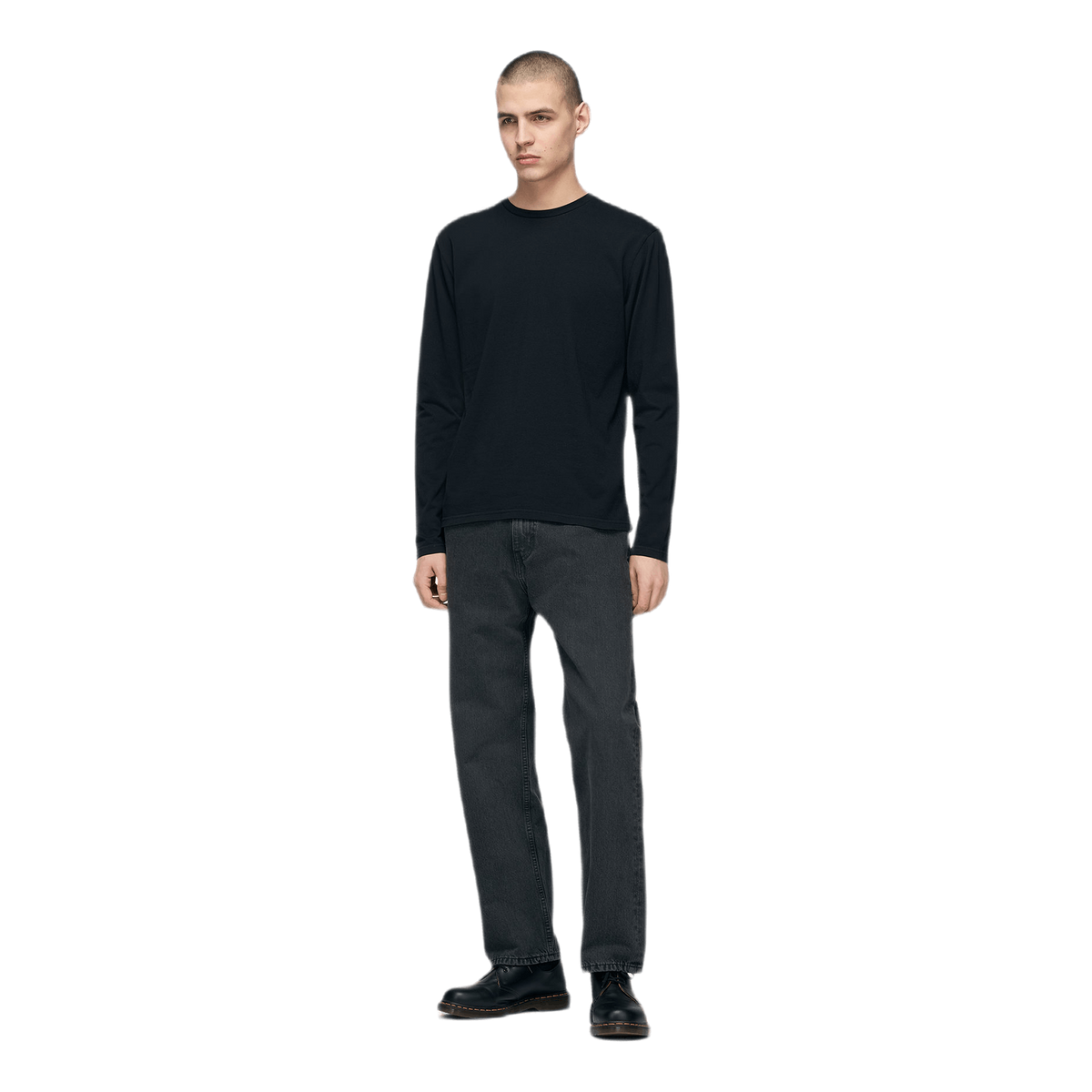 Classic Organic Long Sleeve T- Black