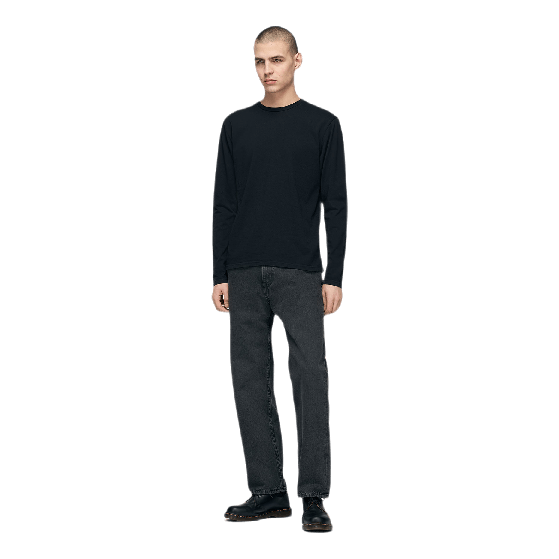 Classic Organic Long Sleeve T- Black