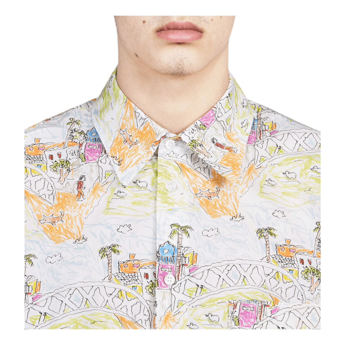 Long Sleeve Sport Shirt White