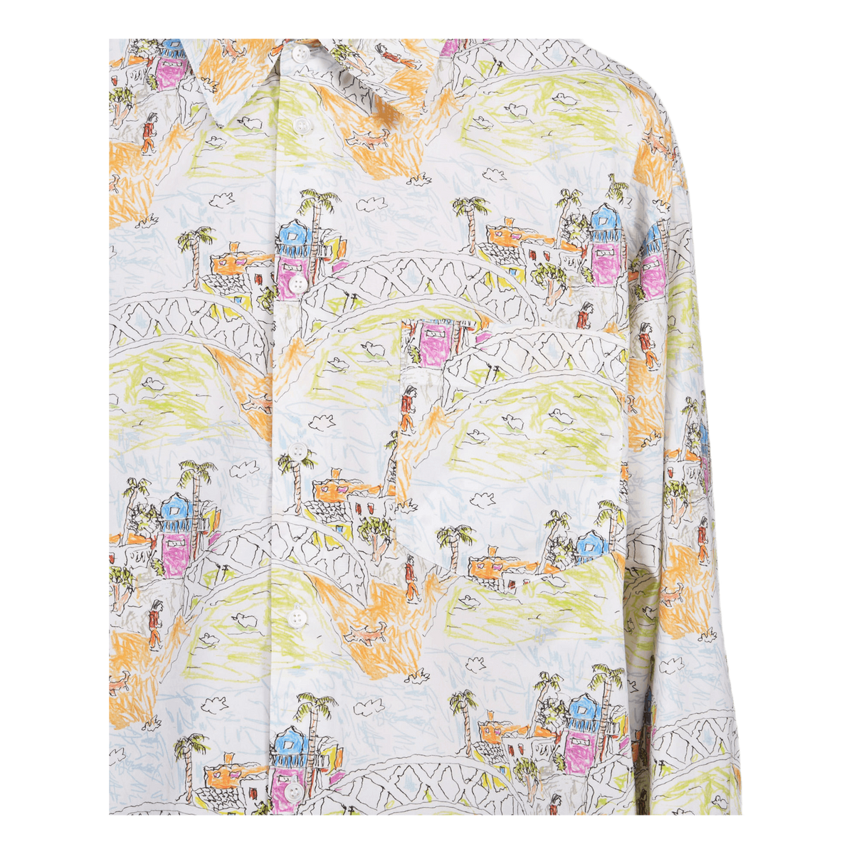 Long Sleeve Sport Shirt White