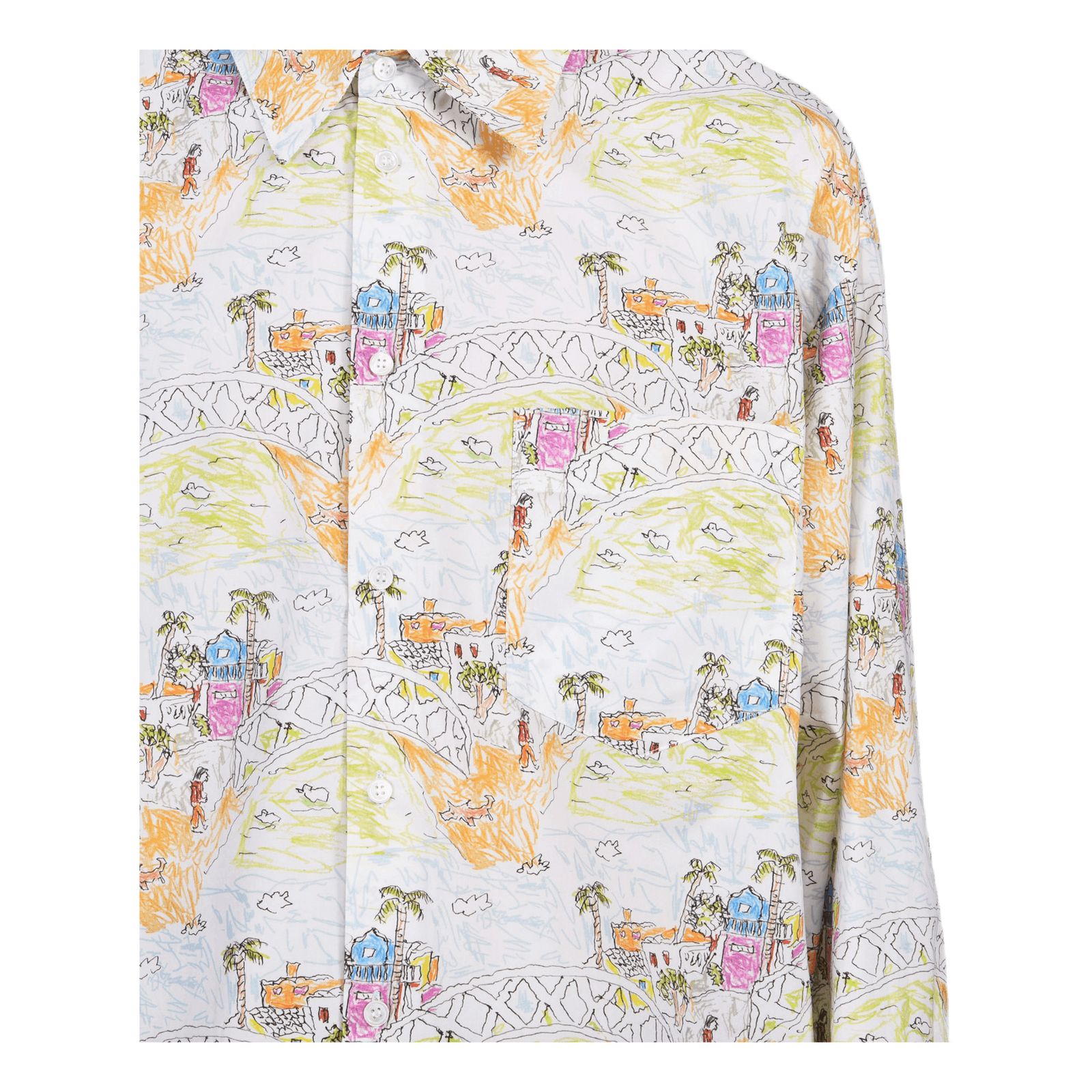 Long Sleeve Sport Shirt White