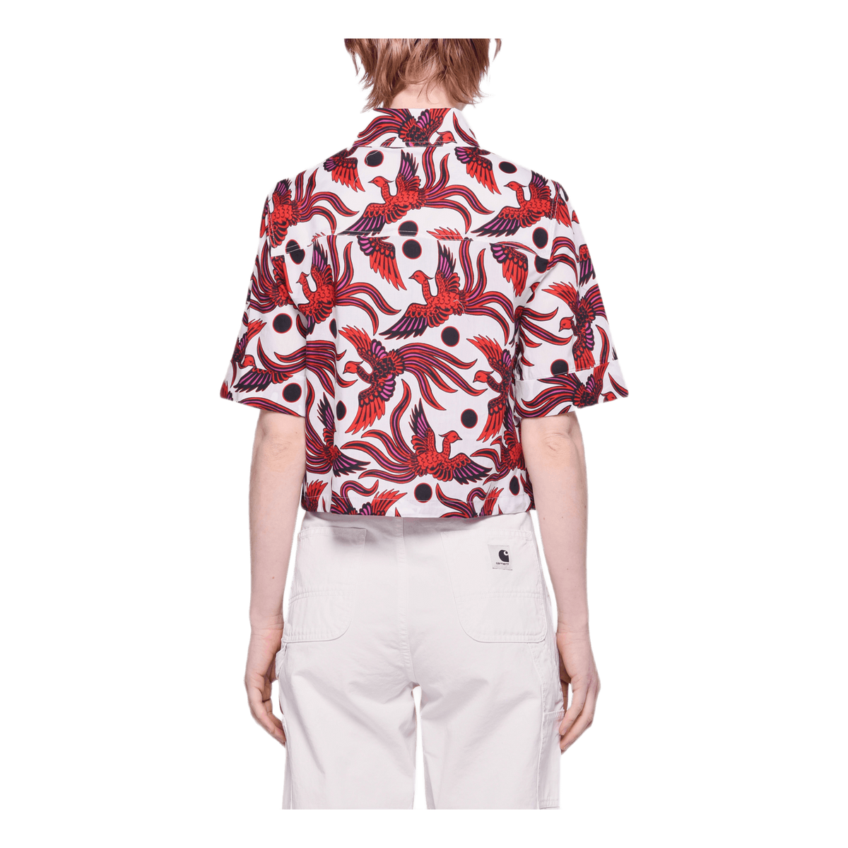 Cropped Shirt Red
