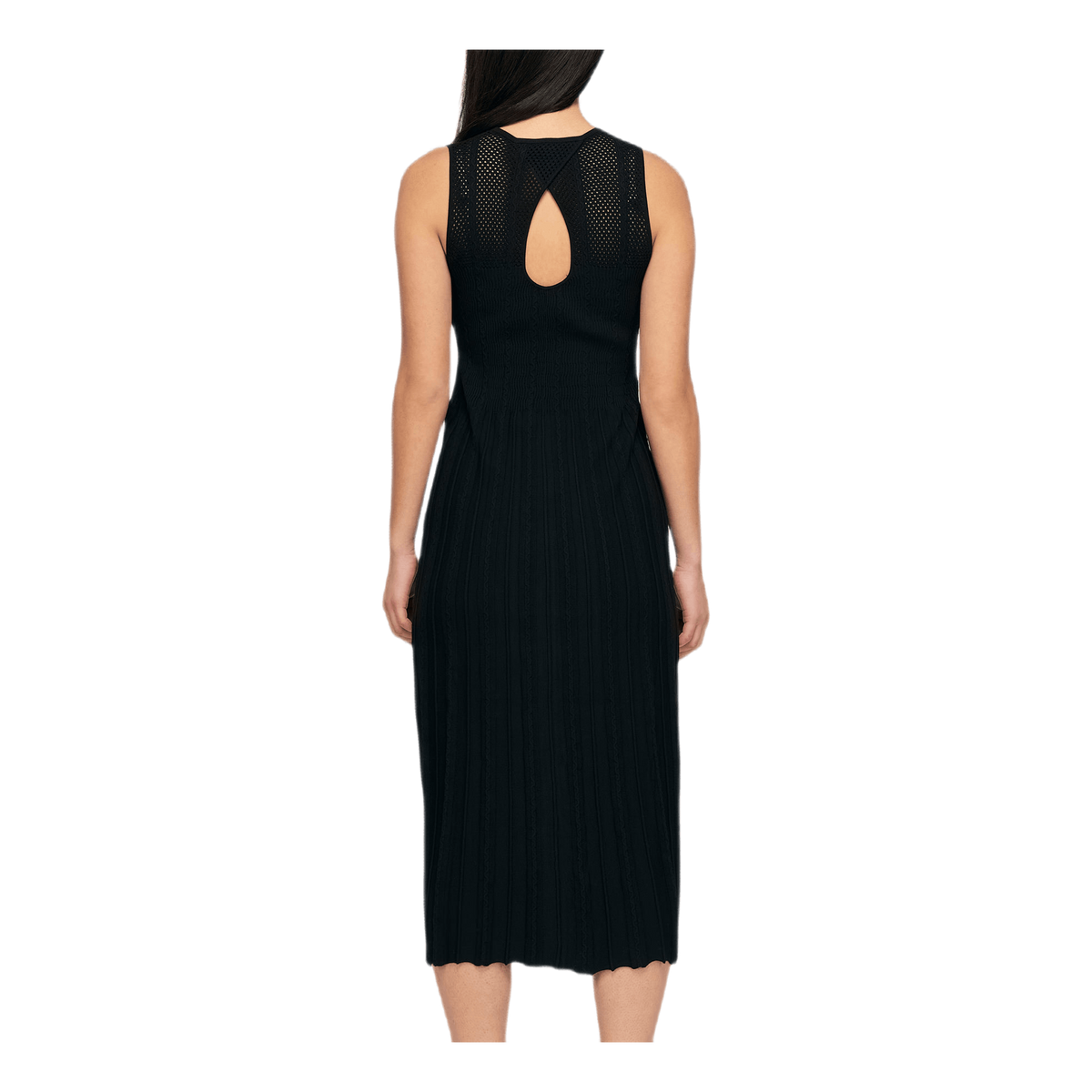 Knit Midi Dress Black