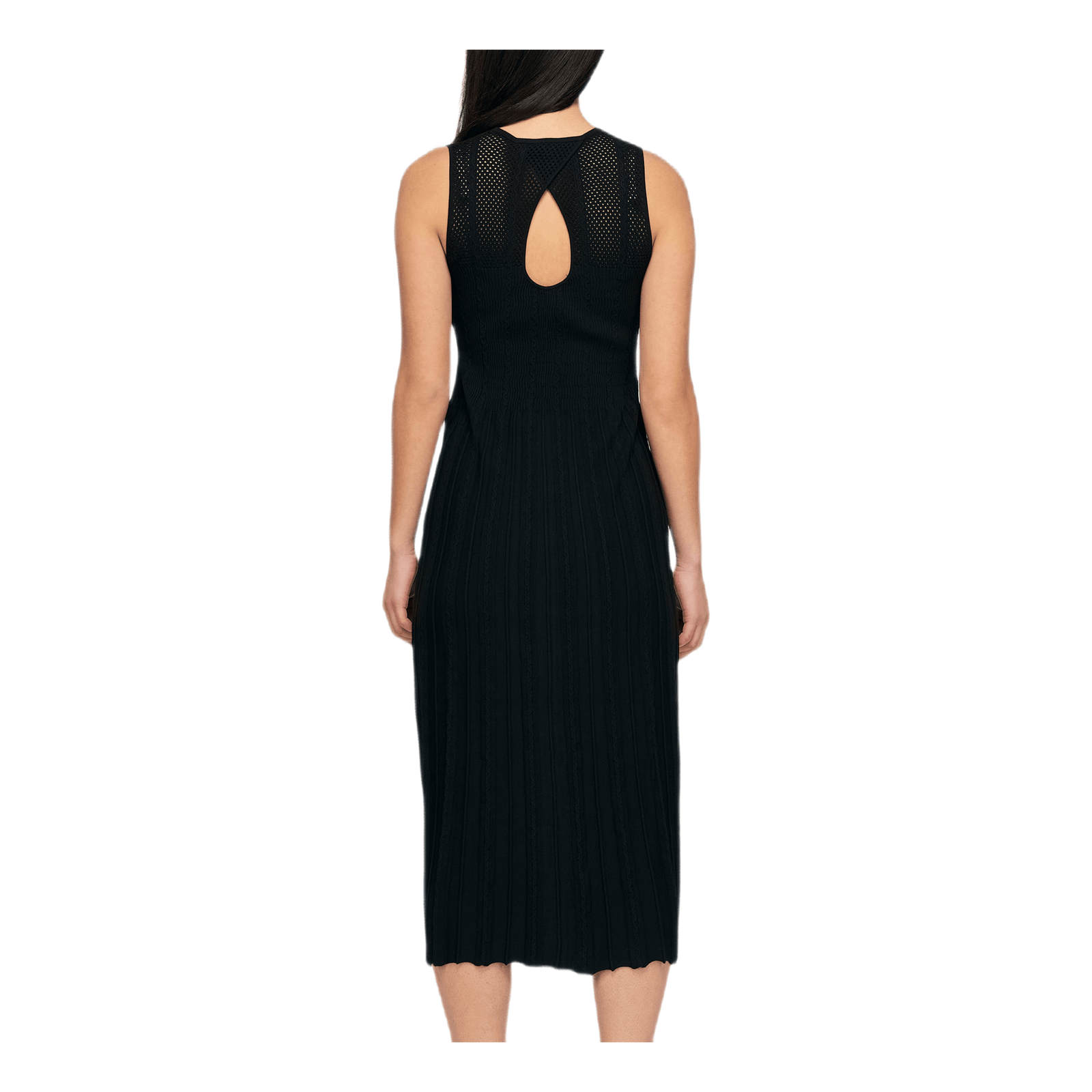 Knit Midi Dress Black