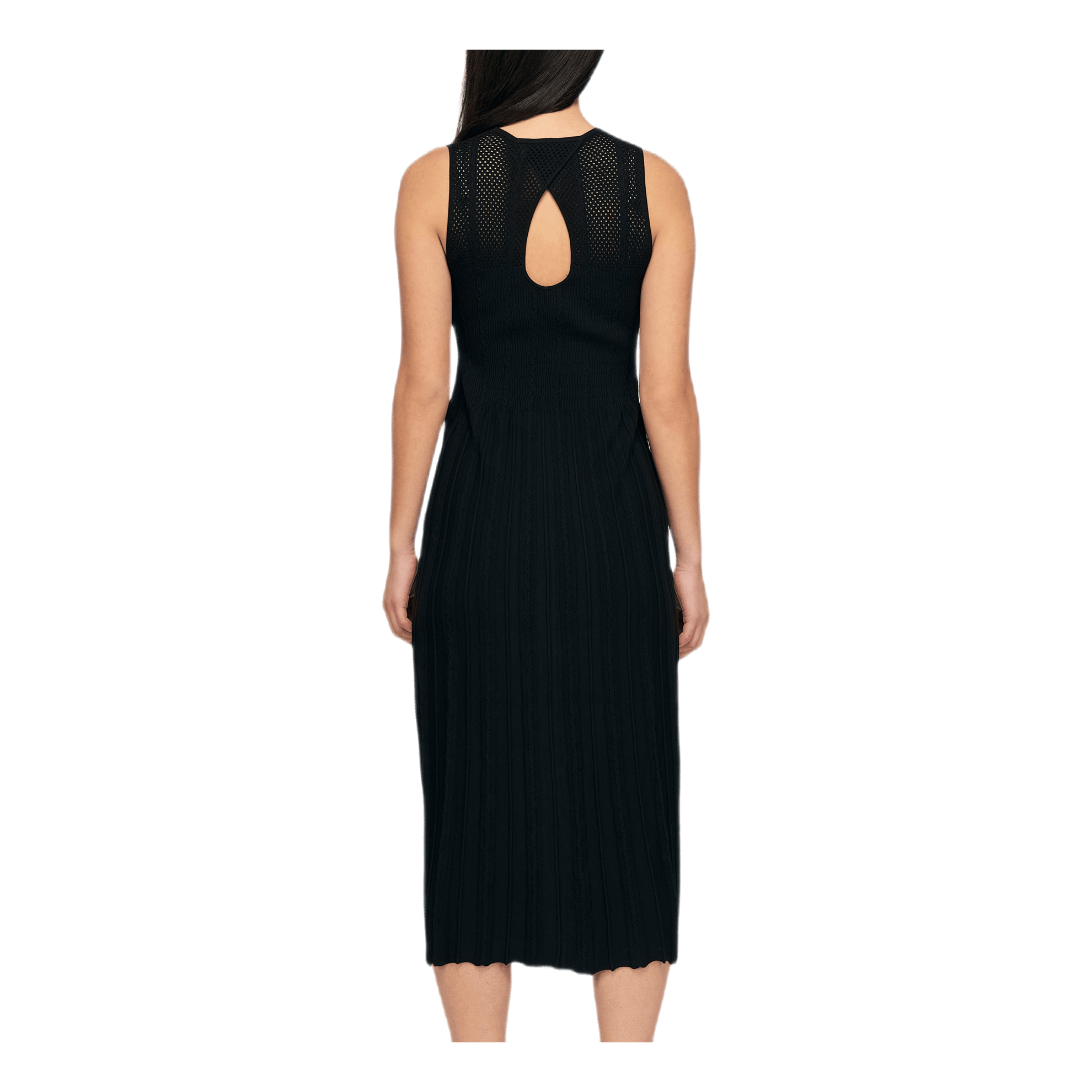 Knit Midi Dress Black