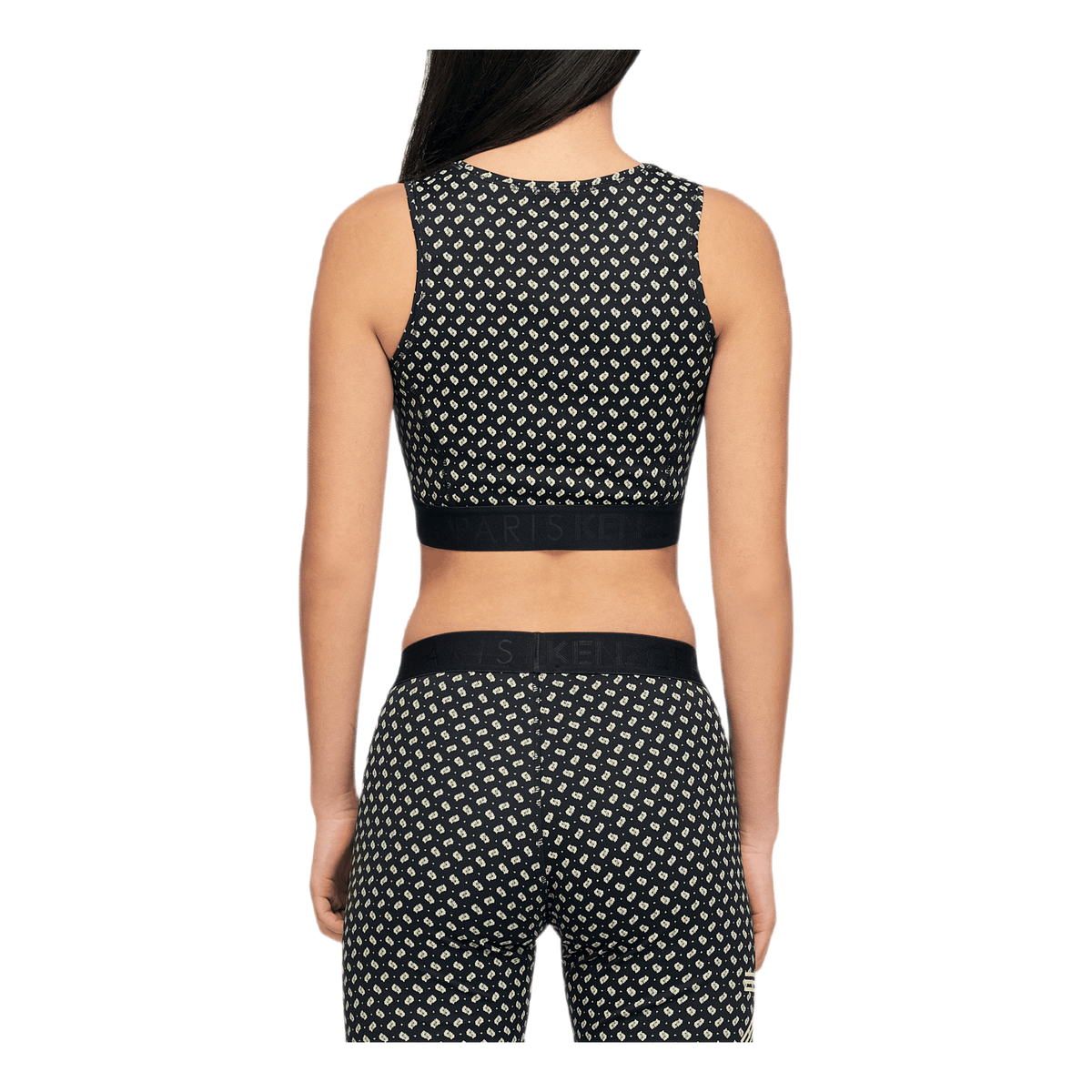 Kenzo Logo Ikat Bra Black