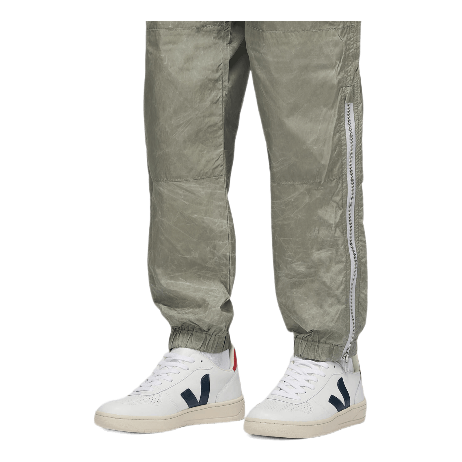 Zipped Trousers Khaki