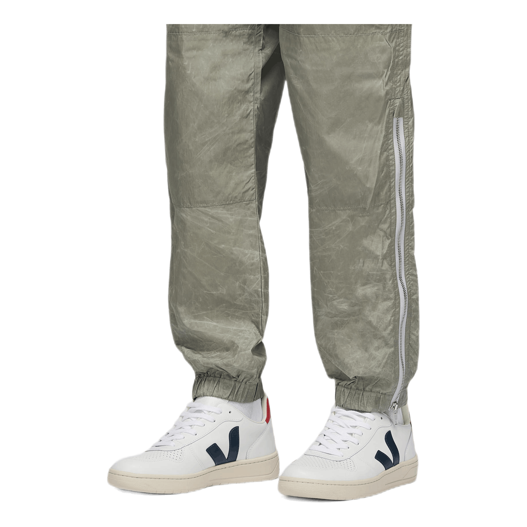 Zipped Trousers Khaki