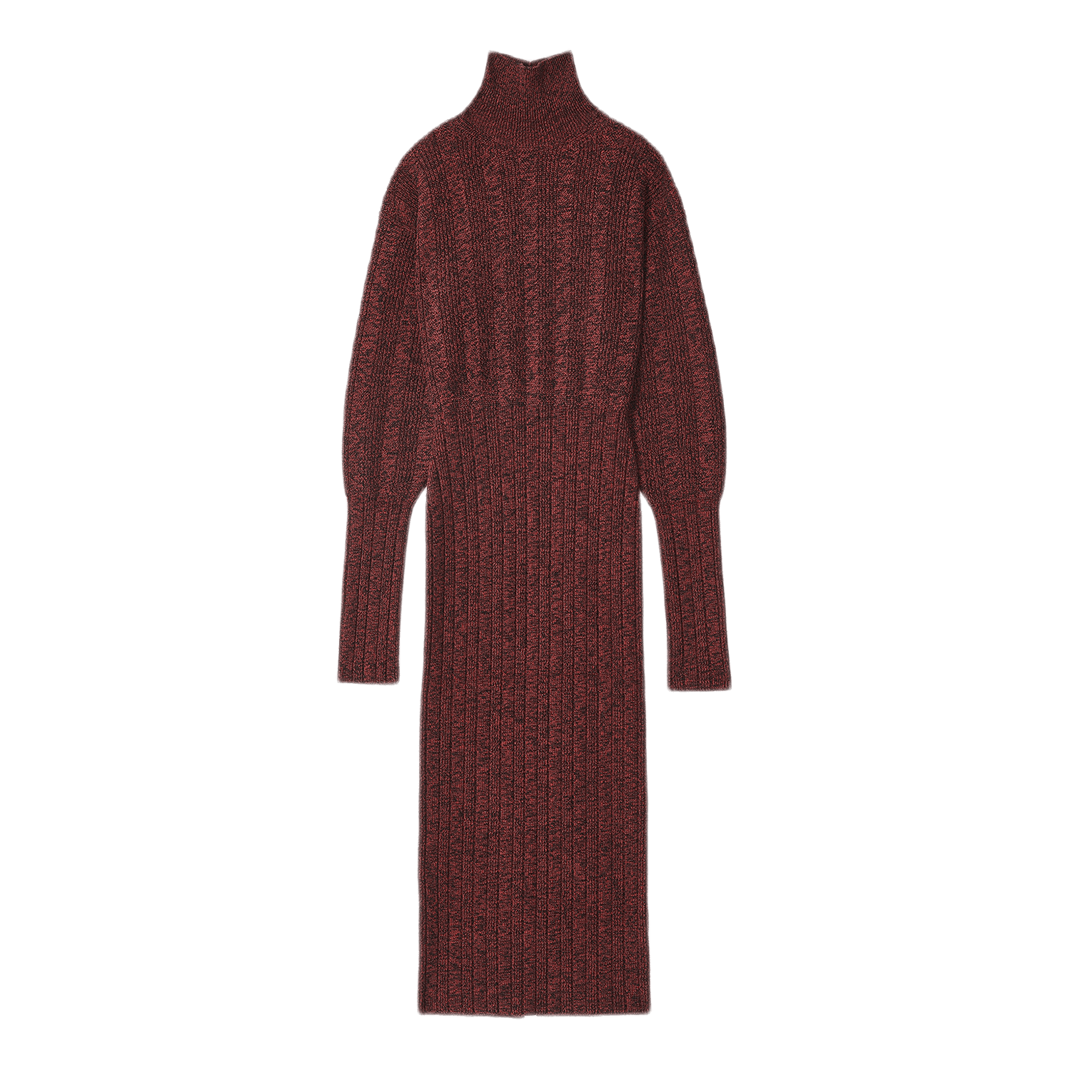 Textures Knit Dress Red