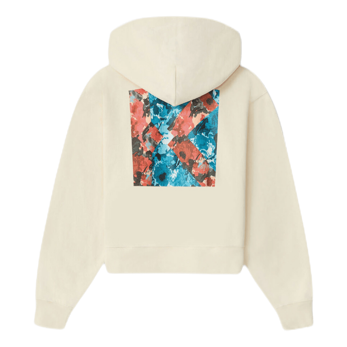 Aquarelle K Boxy Hooded Sweats White