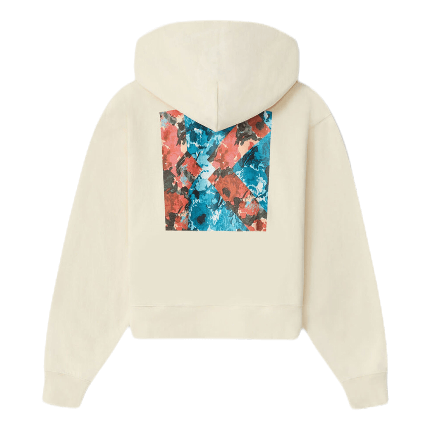 Aquarelle K Boxy Hooded Sweats White