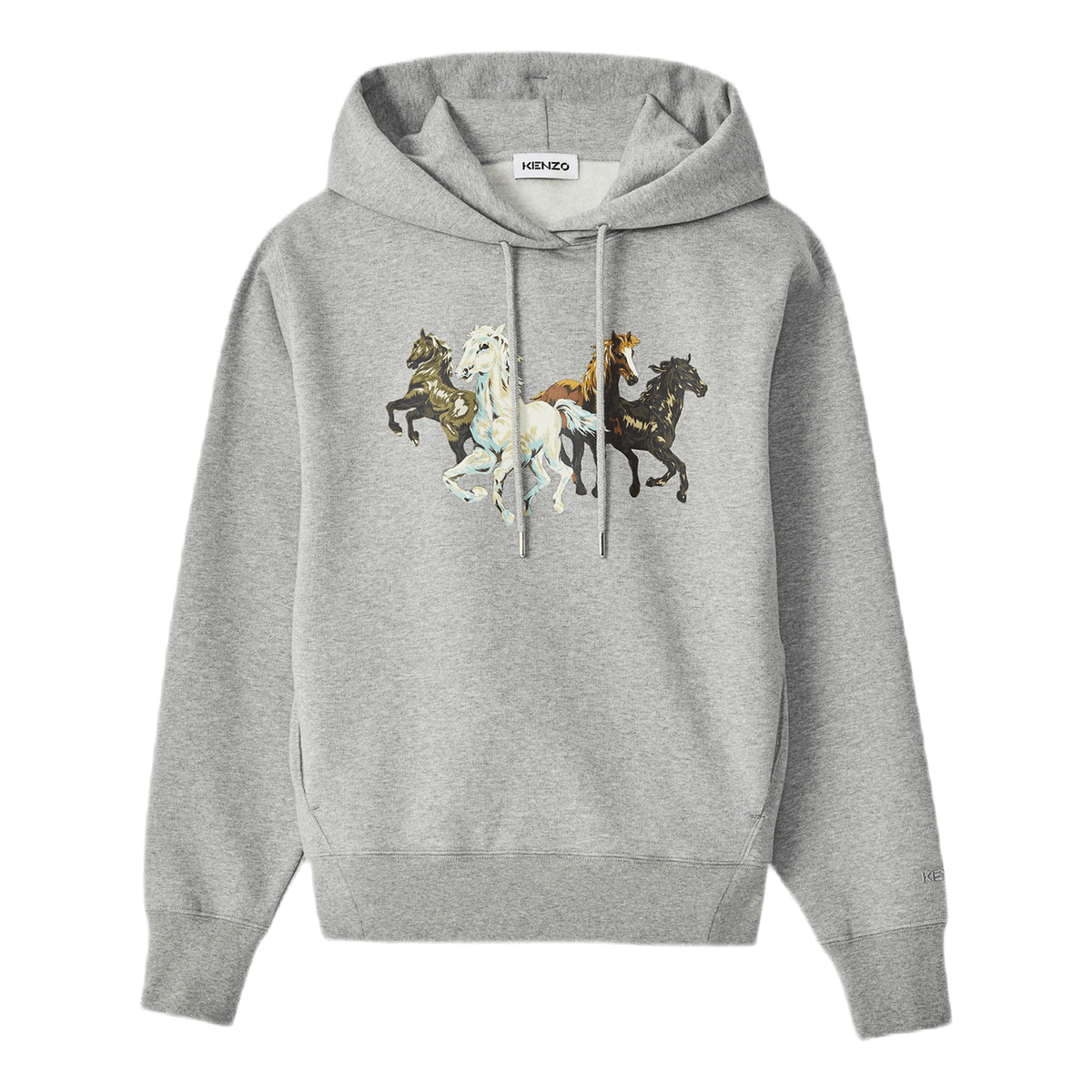 Kenzo Chevaux Hoodie Gray