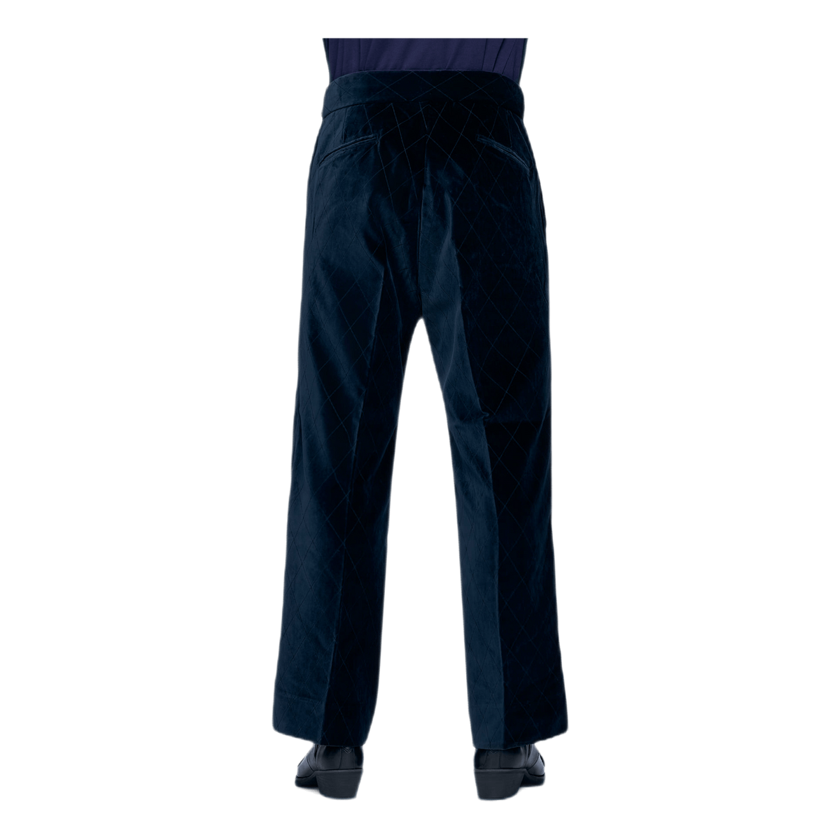 Side Tab Trouser Pe/c Velvet / Blue