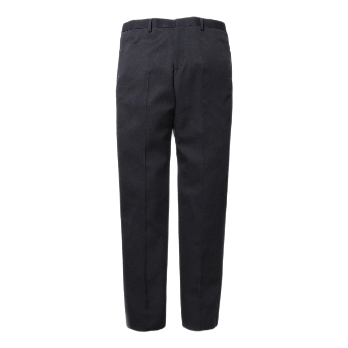 Regular Fit Wool Trousers Black