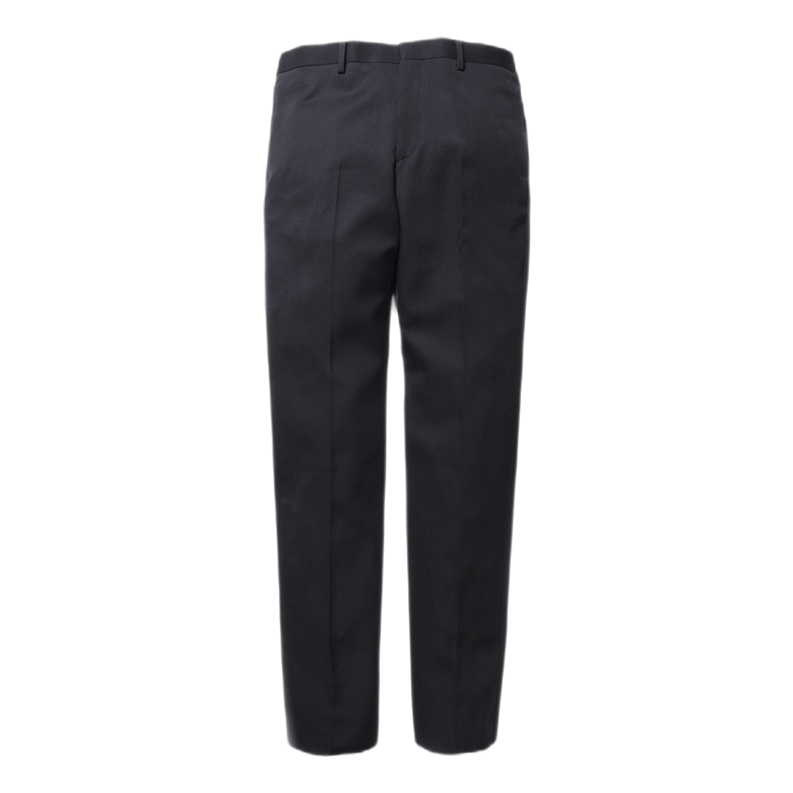 Regular Fit Wool Trousers Black