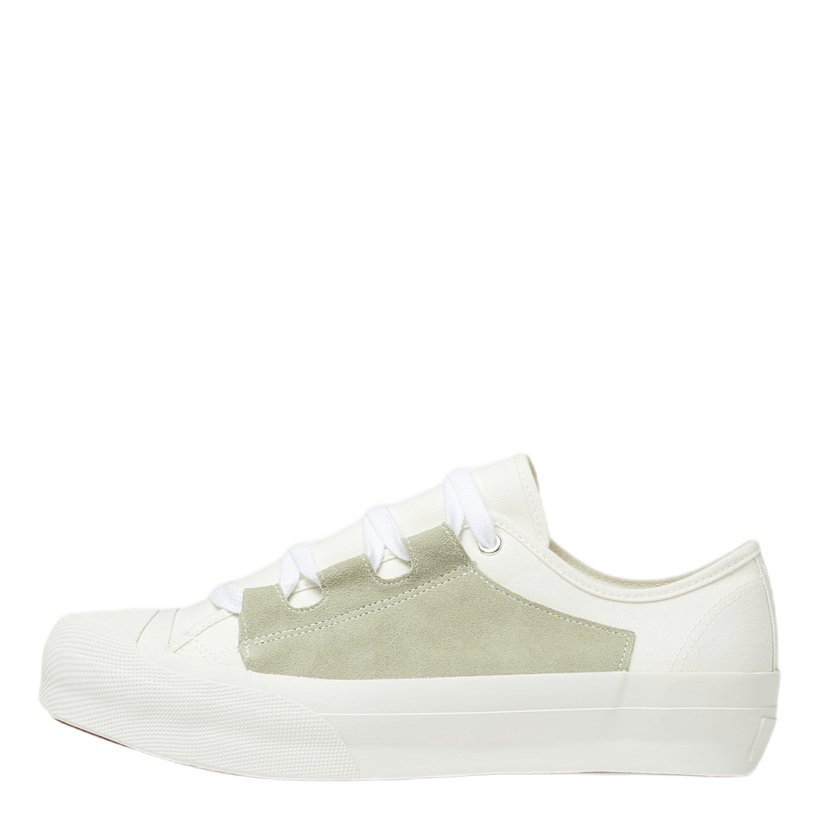 Asymmetric Ghillie Sneaker White