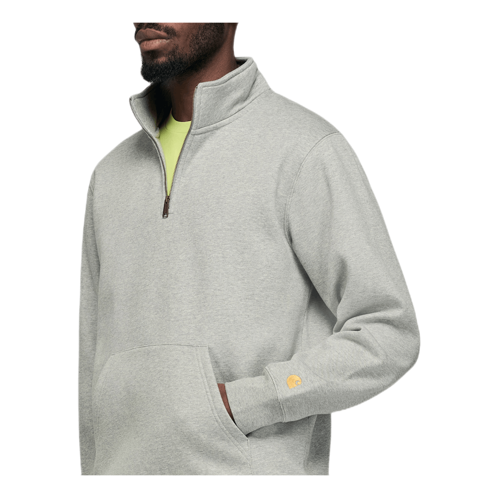 Chase Neck Zip Sweatshirt Gray