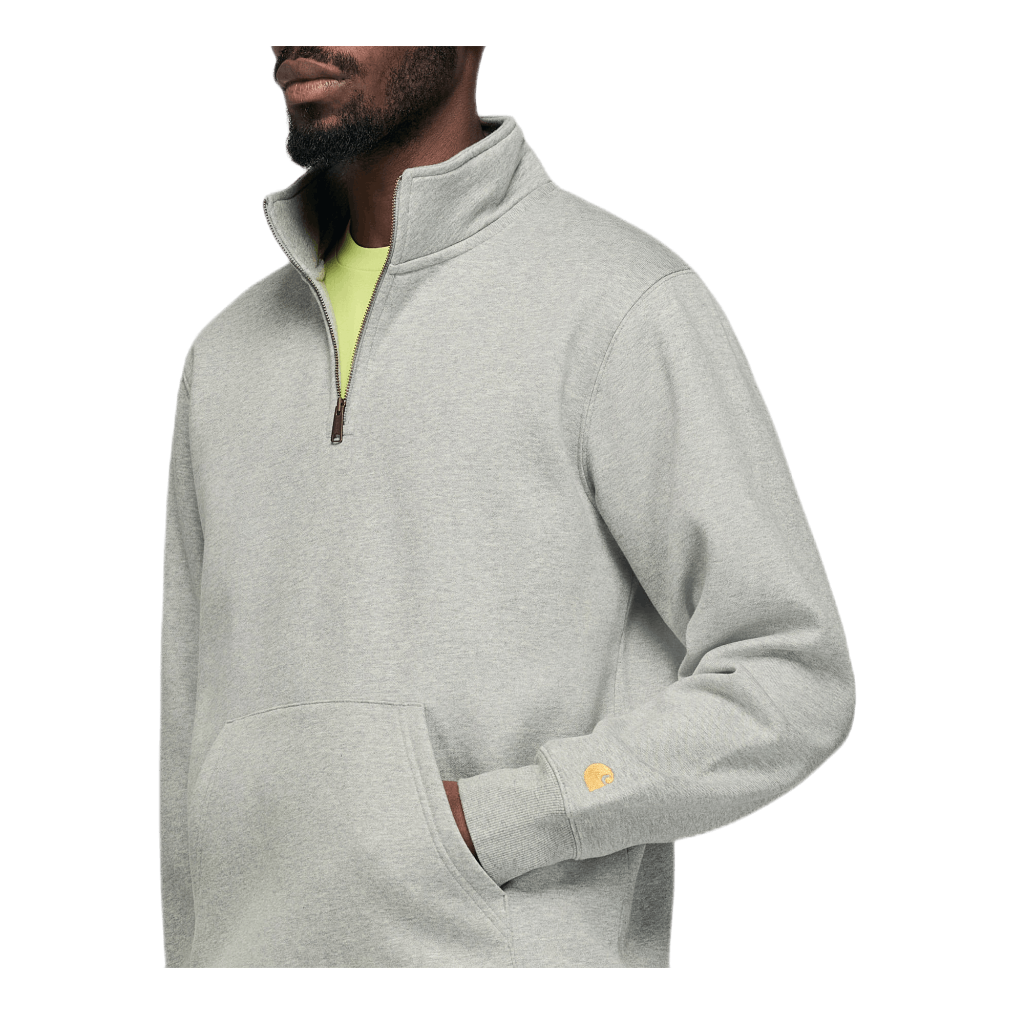 Chase Neck Zip Sweatshirt Gray