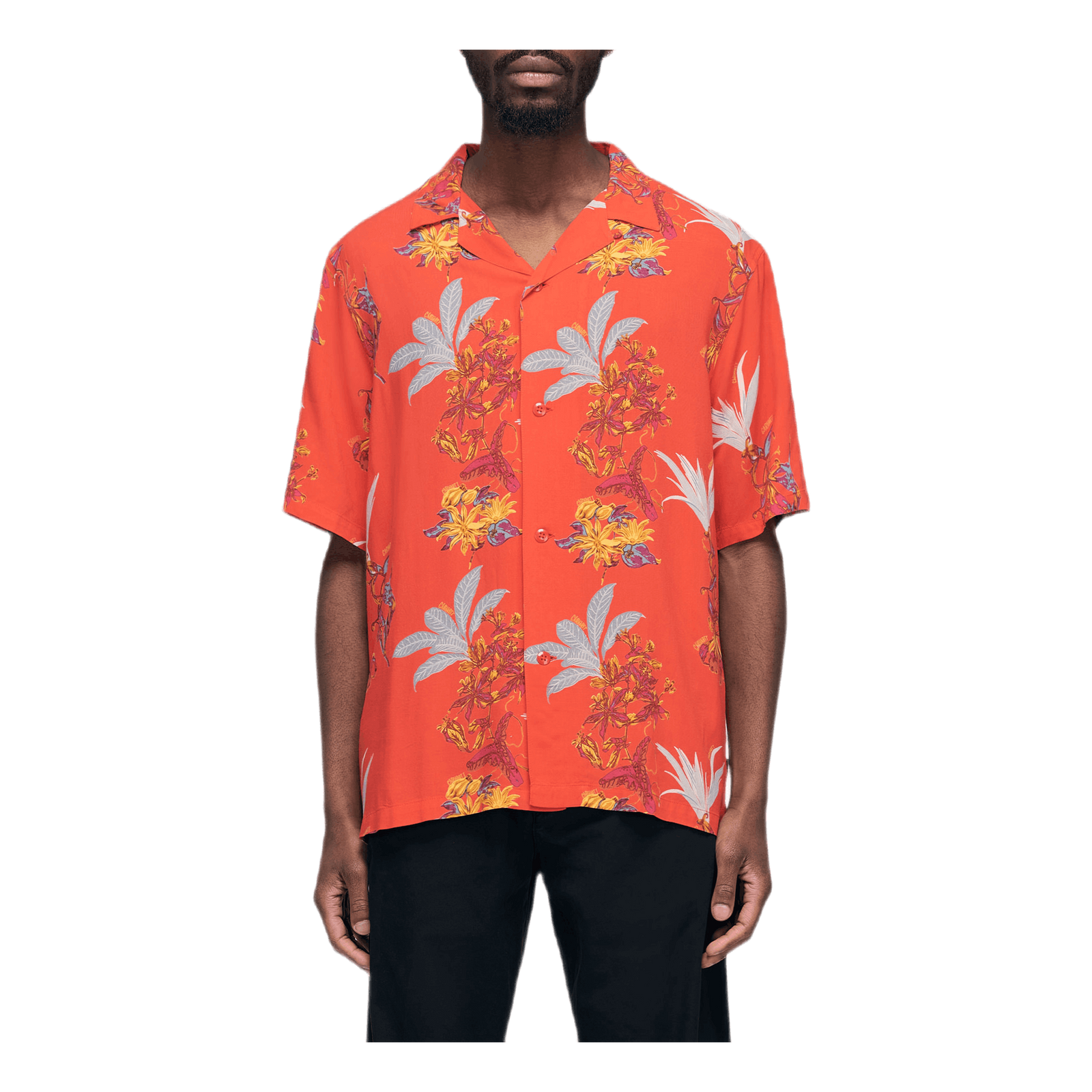 Hawaiin Floral Shirt Red