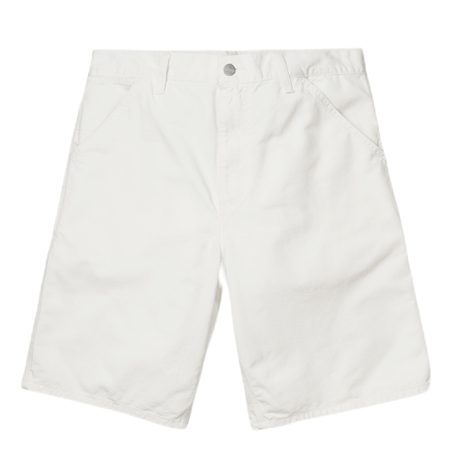 Single Knee Shorts White