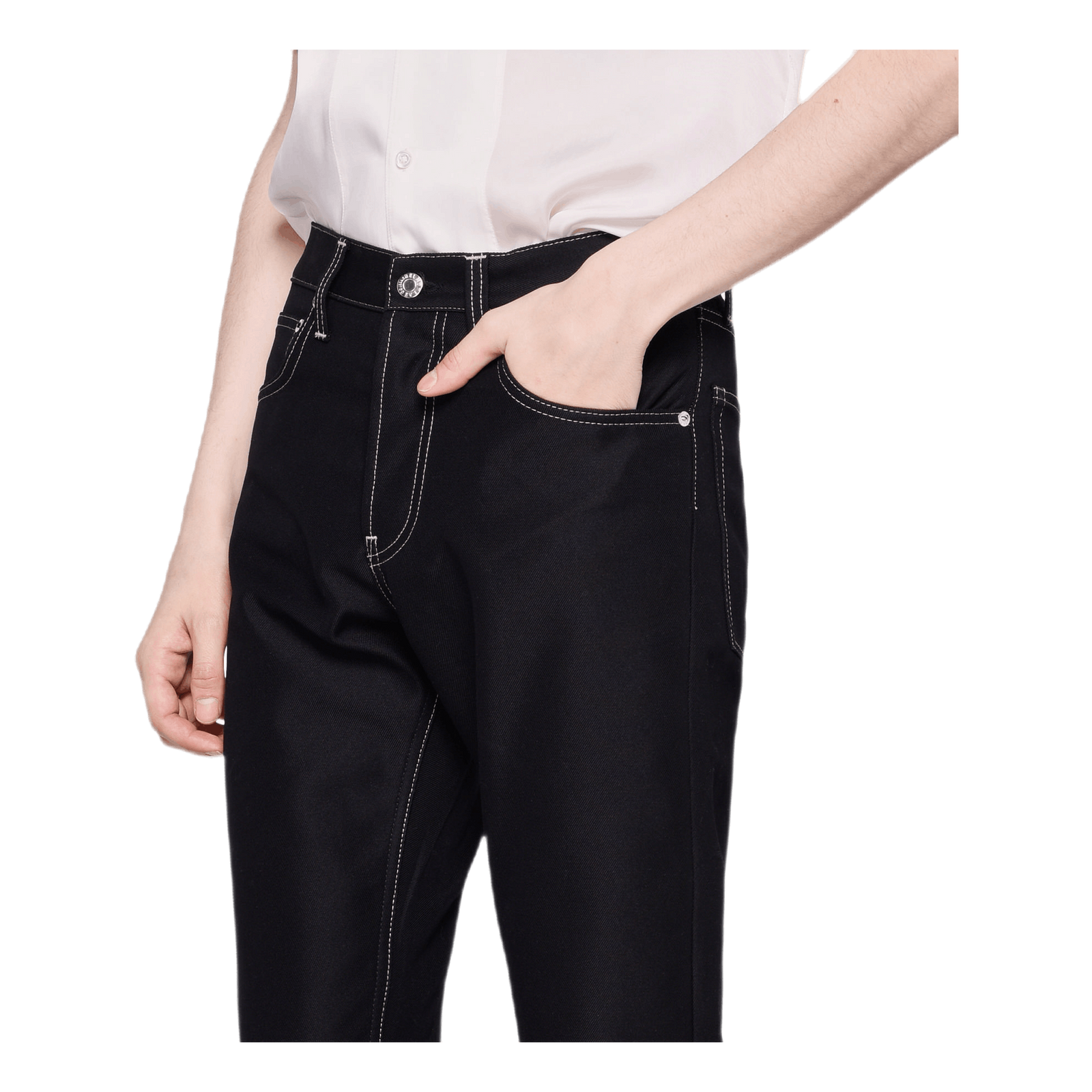 Masc Hi Straight Pants Black