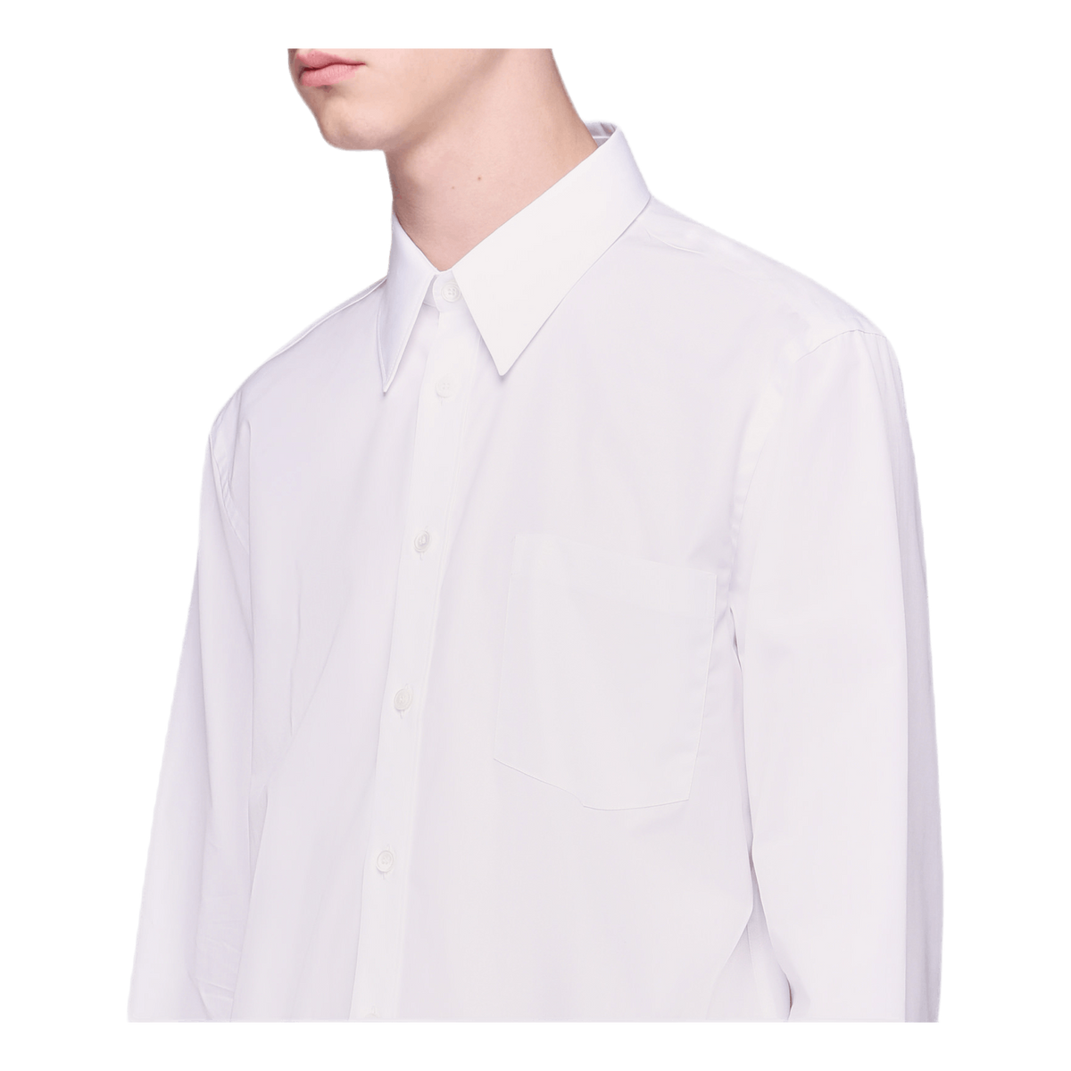 Patched Shirt White