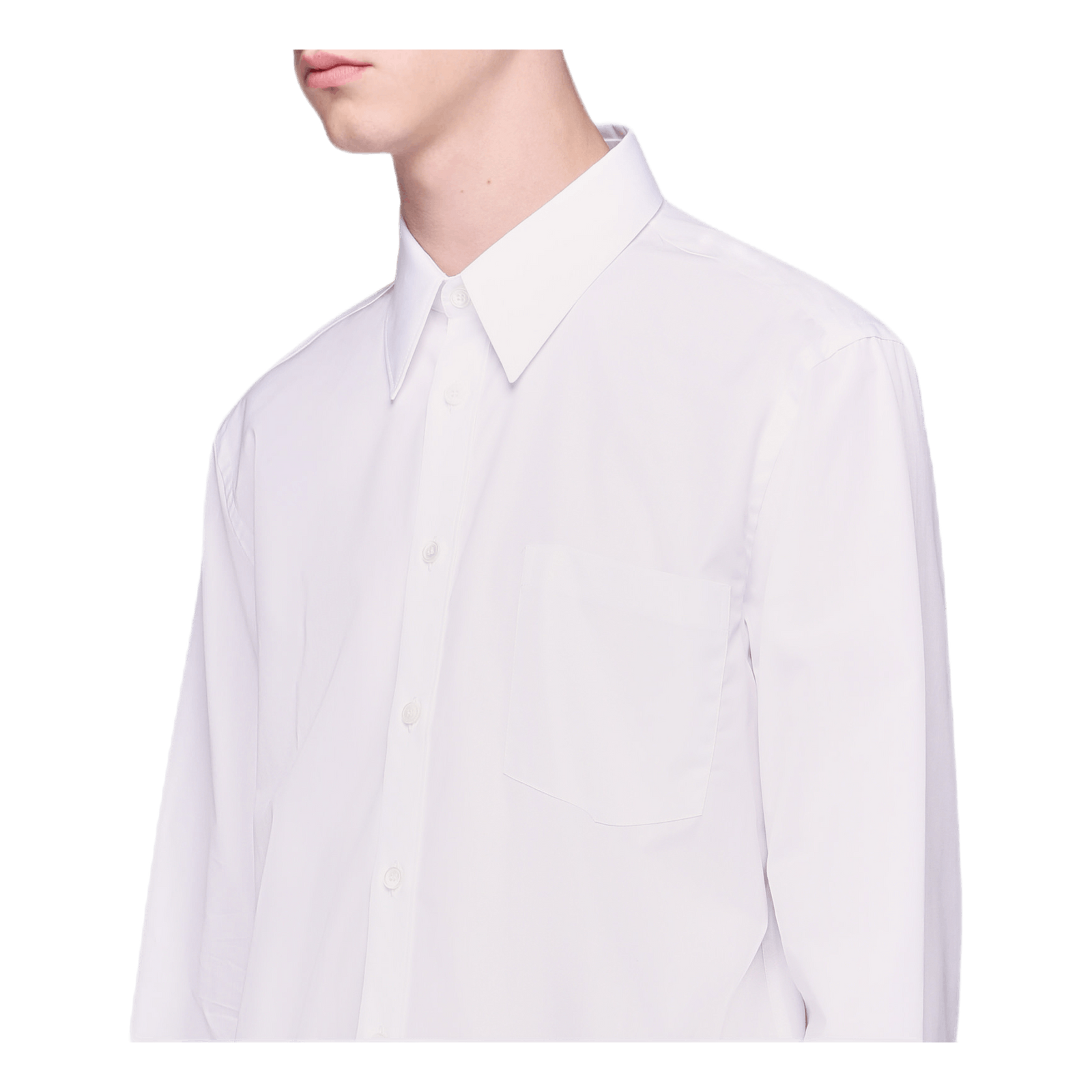 Patched Shirt White