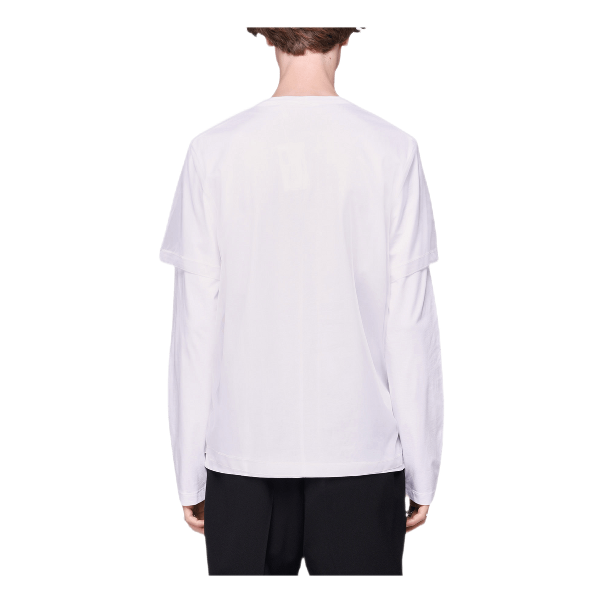 Double Long Sleeve Tee White