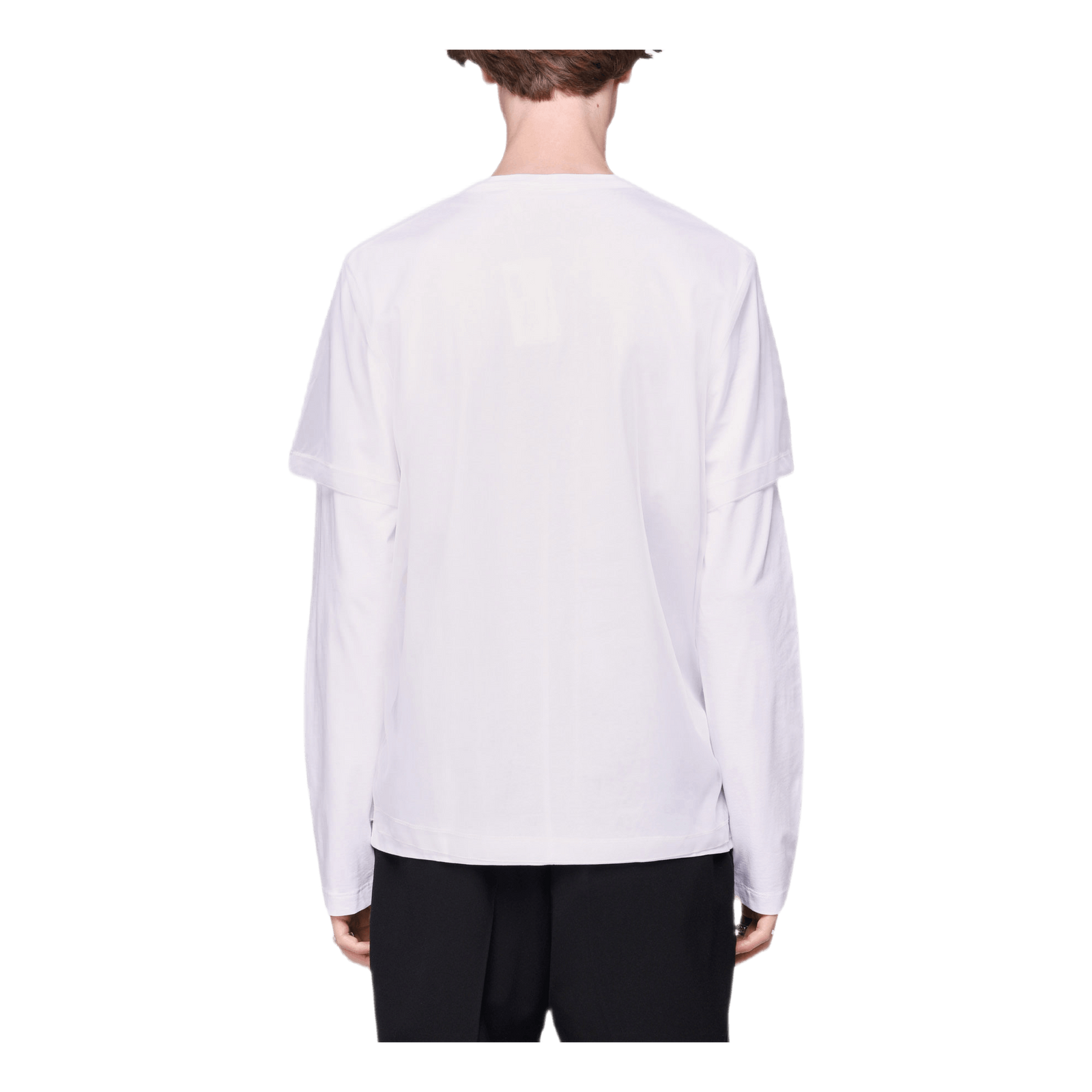 Double Long Sleeve Tee White