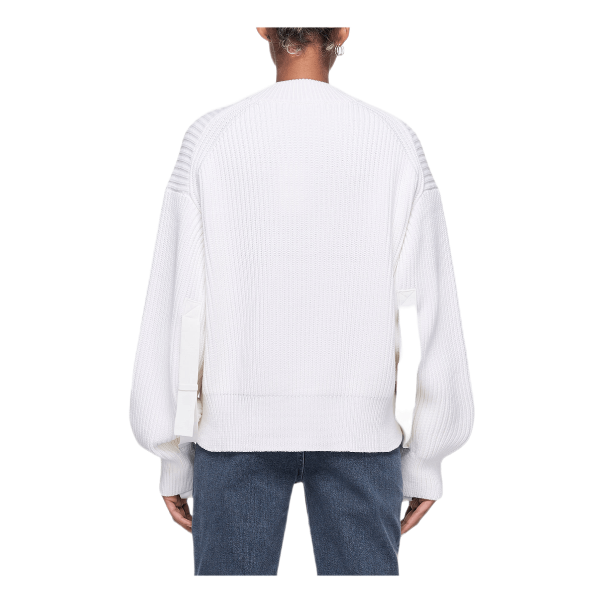 Wool Cotton Crewneck White