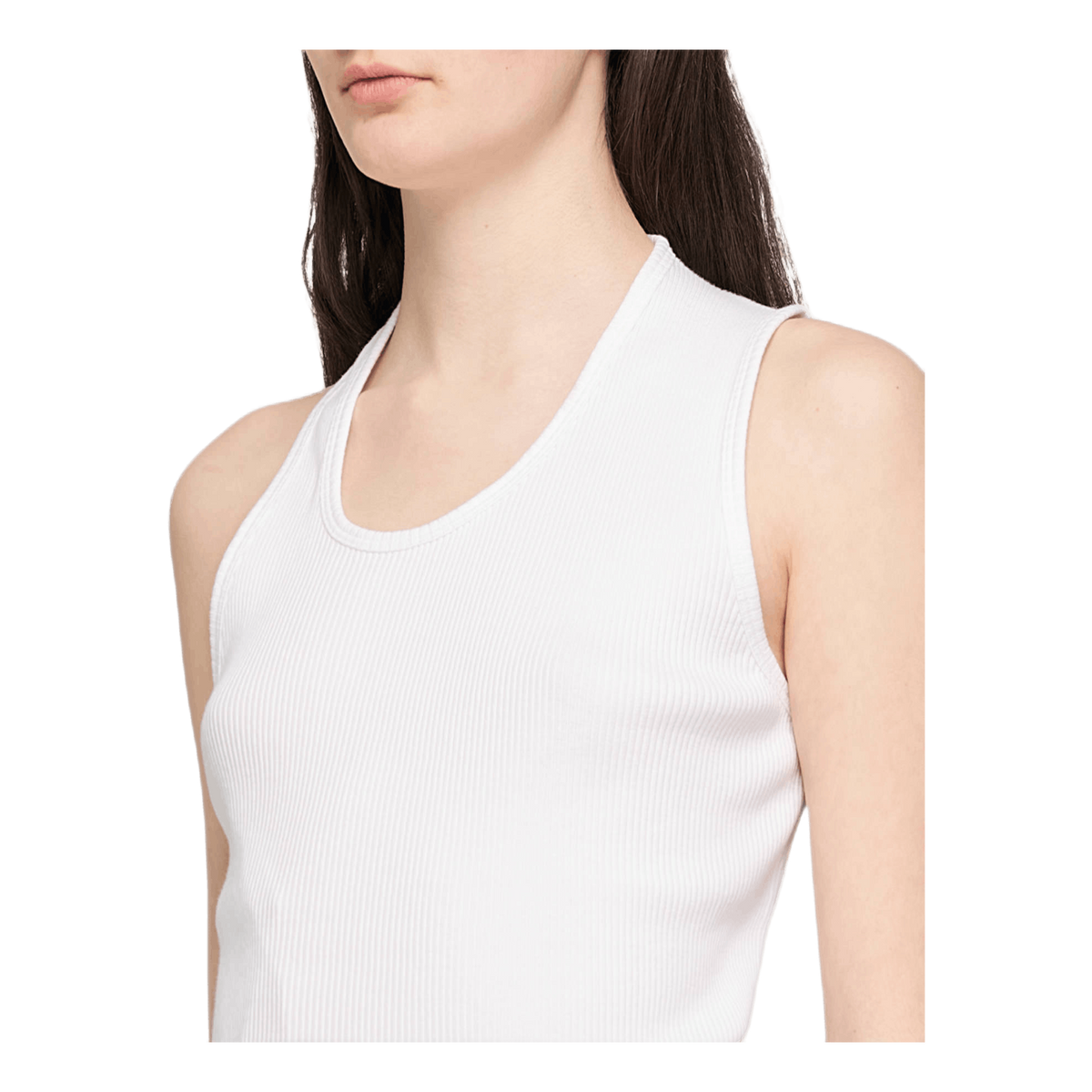 Asymmetric Tank White