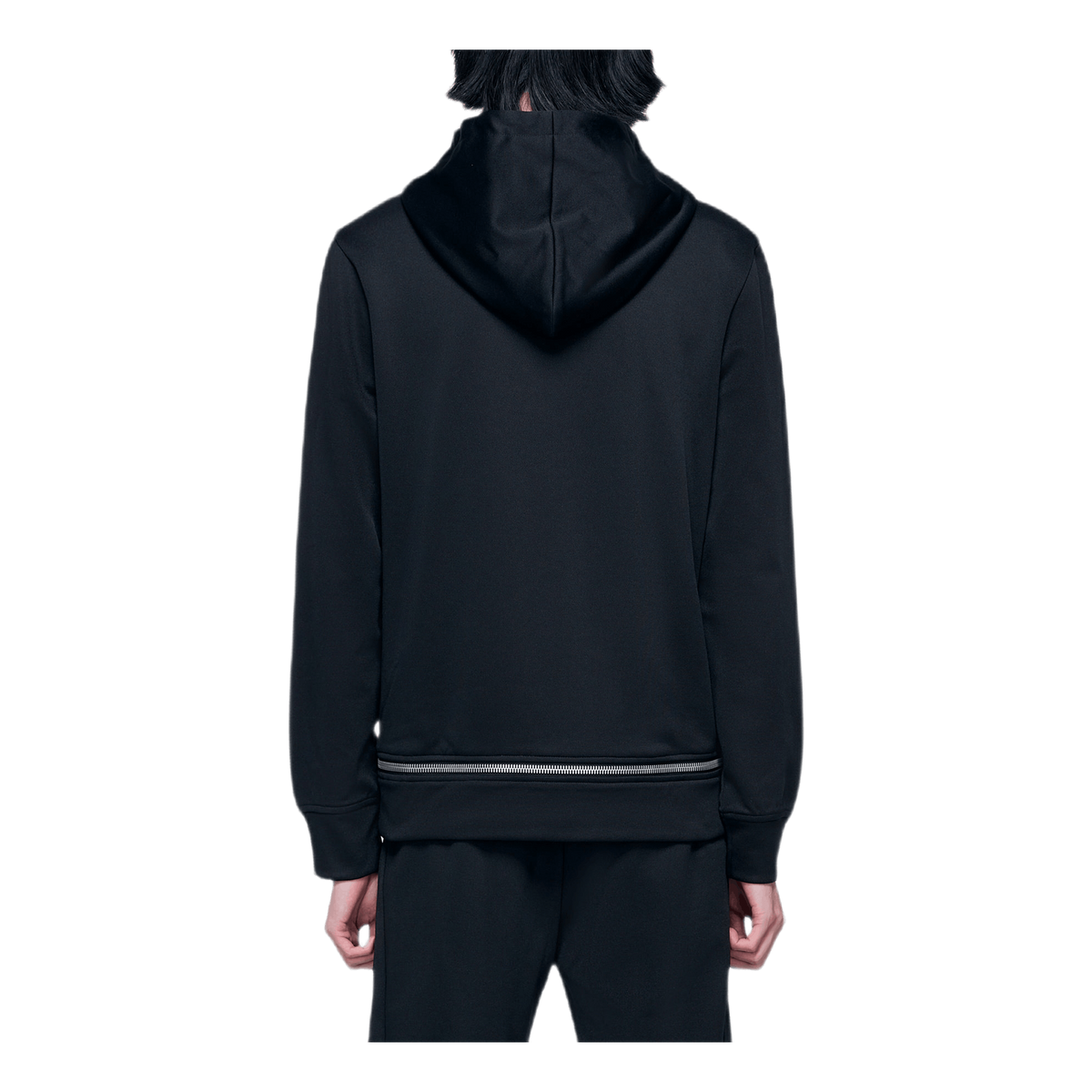 Zip Away Hoodie Black