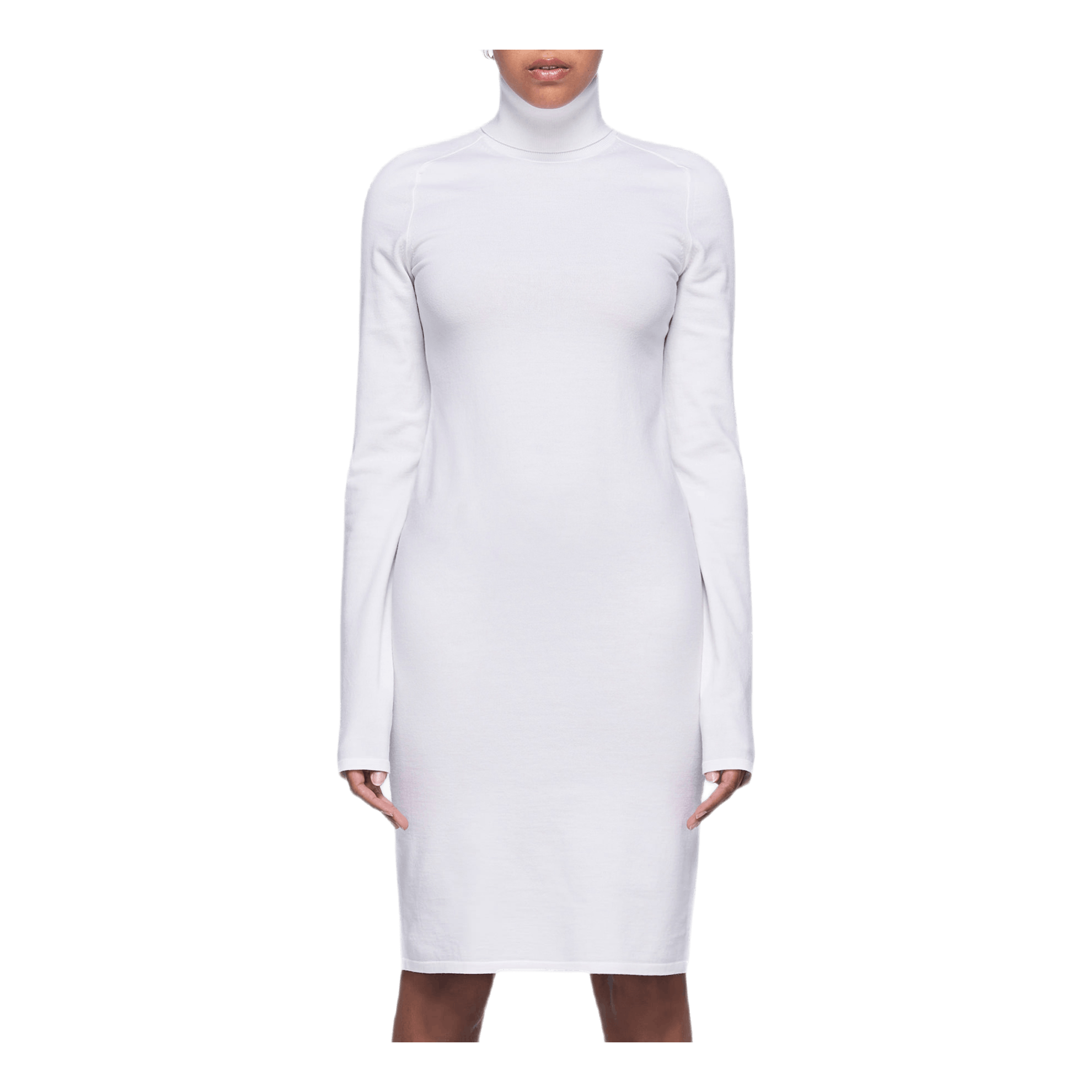 Compact Wool Dress White