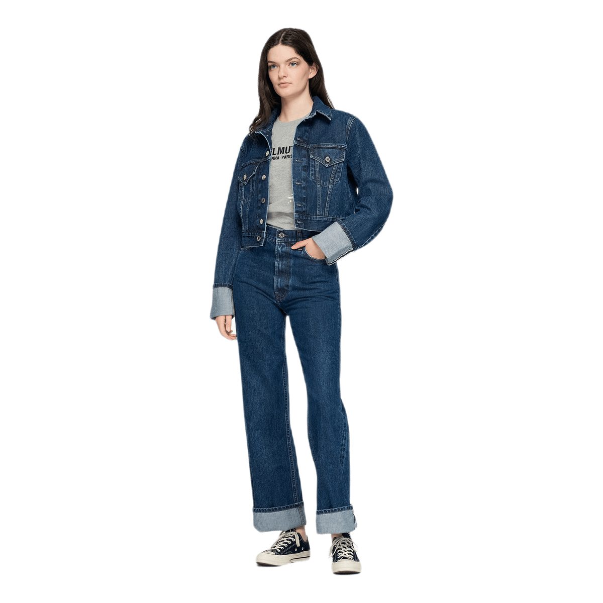 Fem Hi Straight Jeans Black