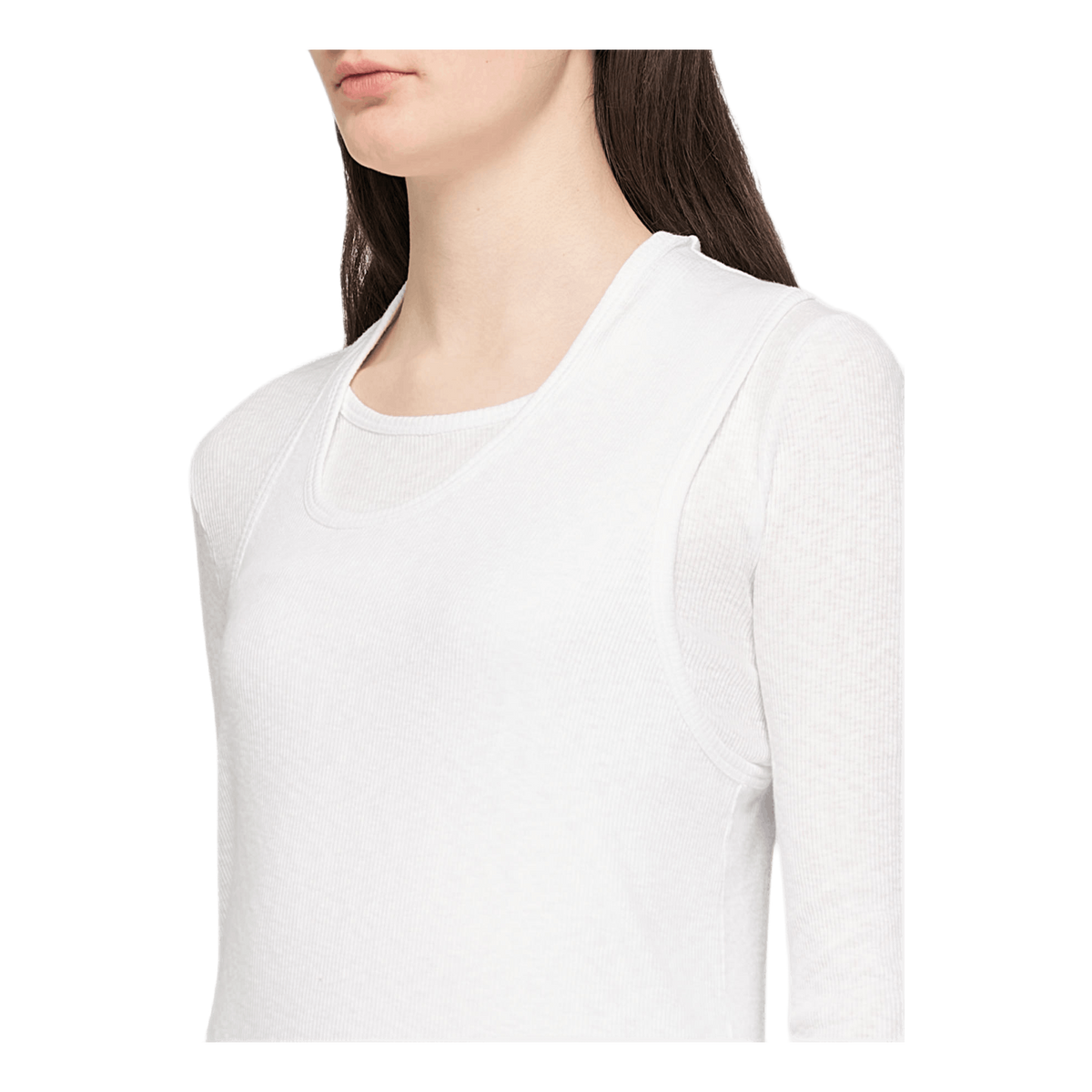 Long Sleeve Tee Pz Map White