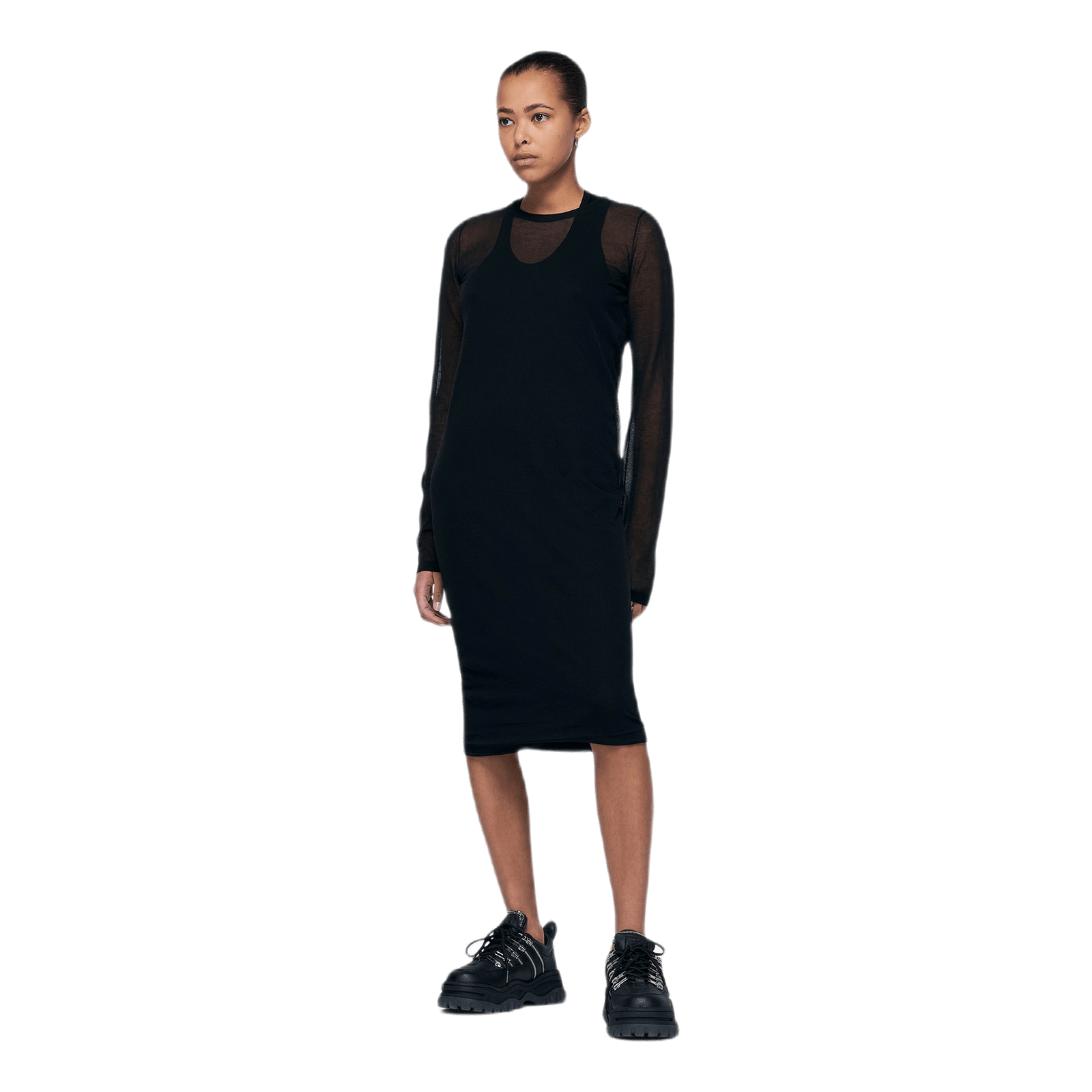 Dress Fold Bottom Black