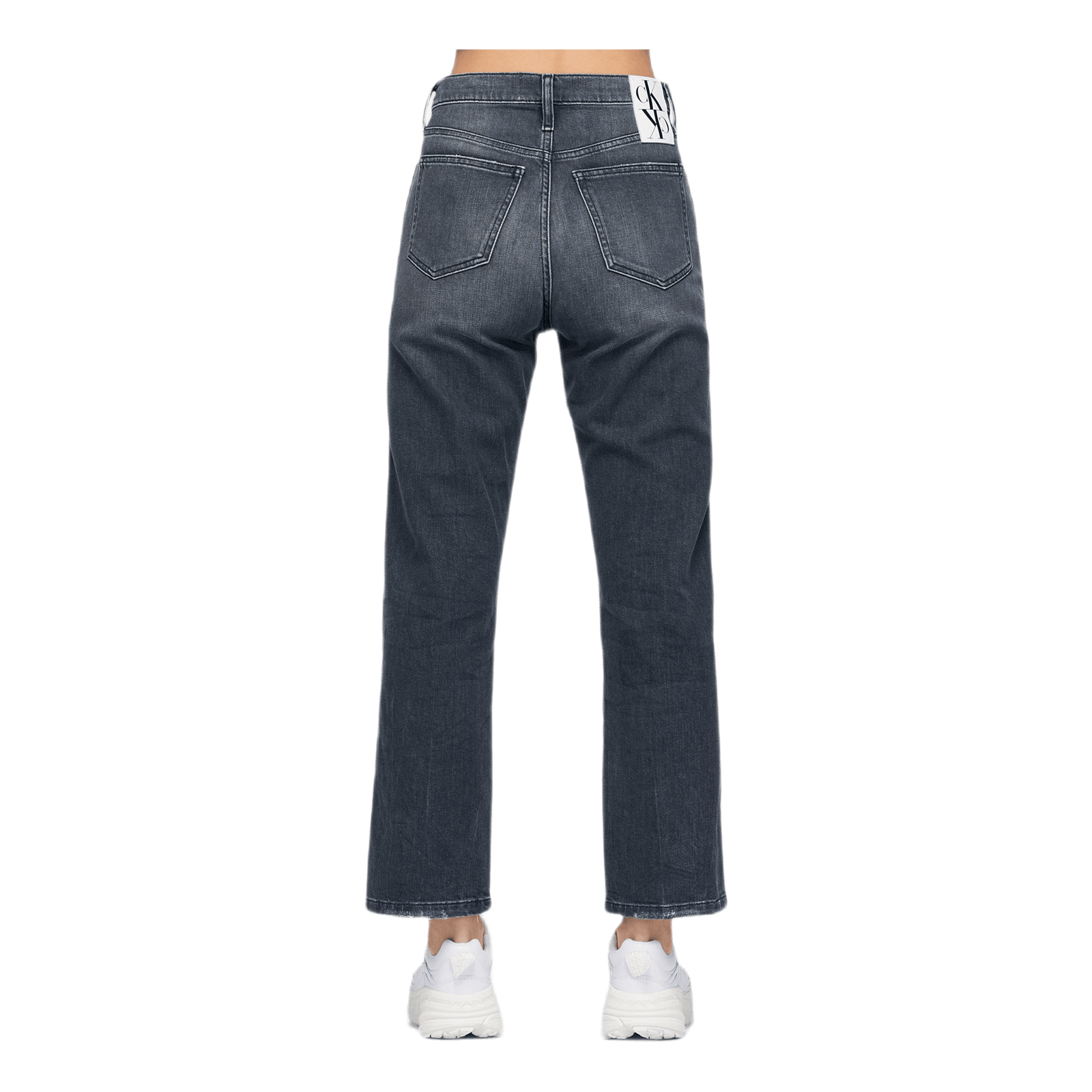 Ckj 030 High Rise Straight Ank Black