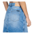Seamed High Rise Mini Skirt Blue
