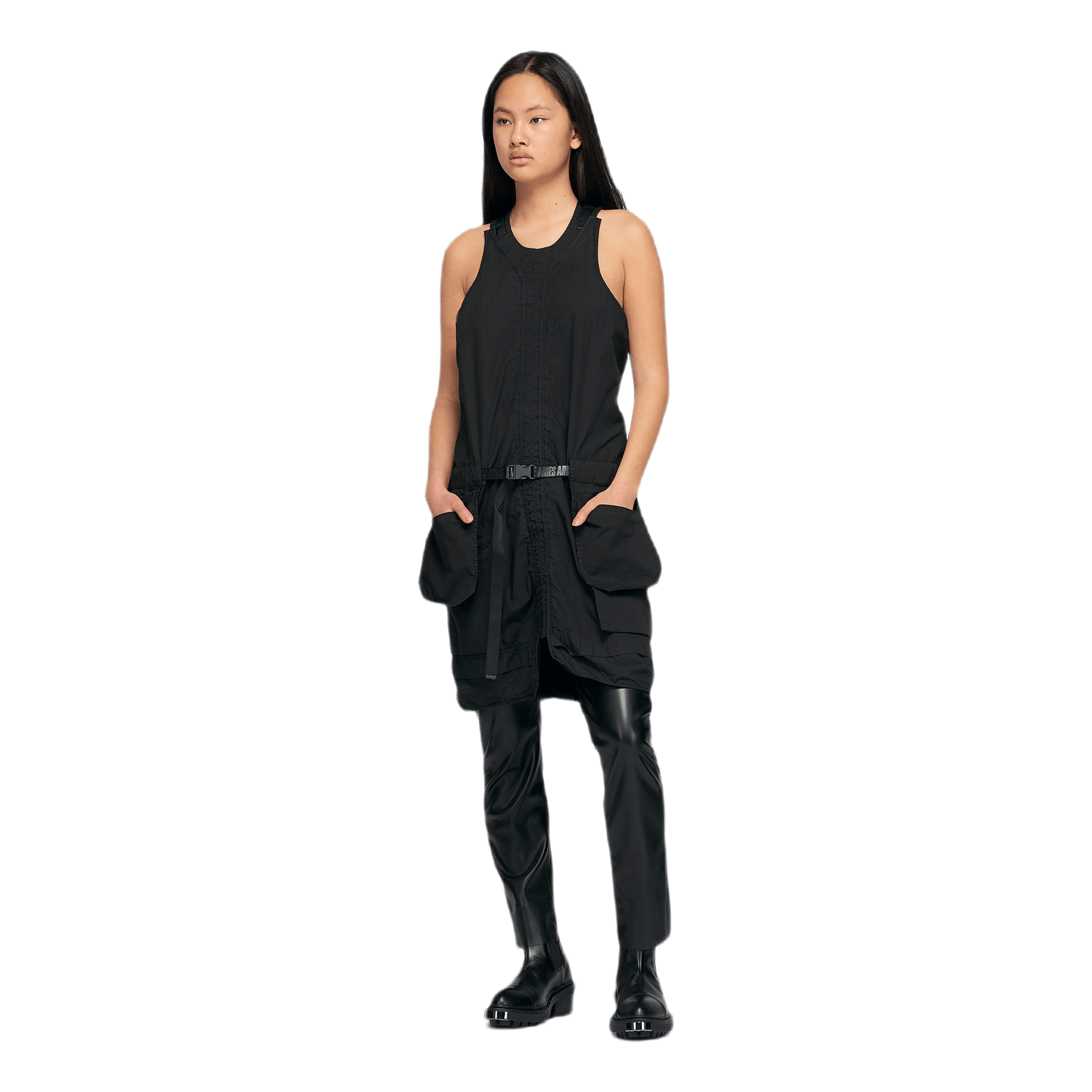 Aries Cargo Dress Black | Caliroots.com Aries Cargo Dress Black | Caliroots.com