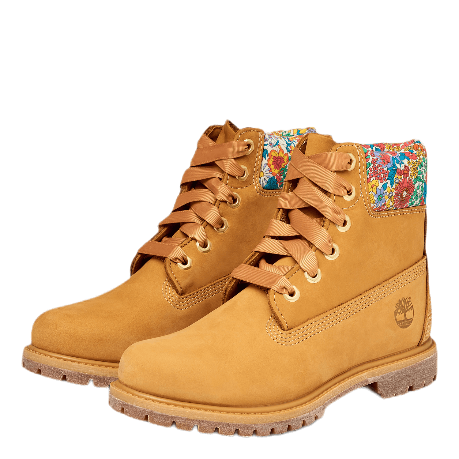 Womens 6 Inch Premium White Brown