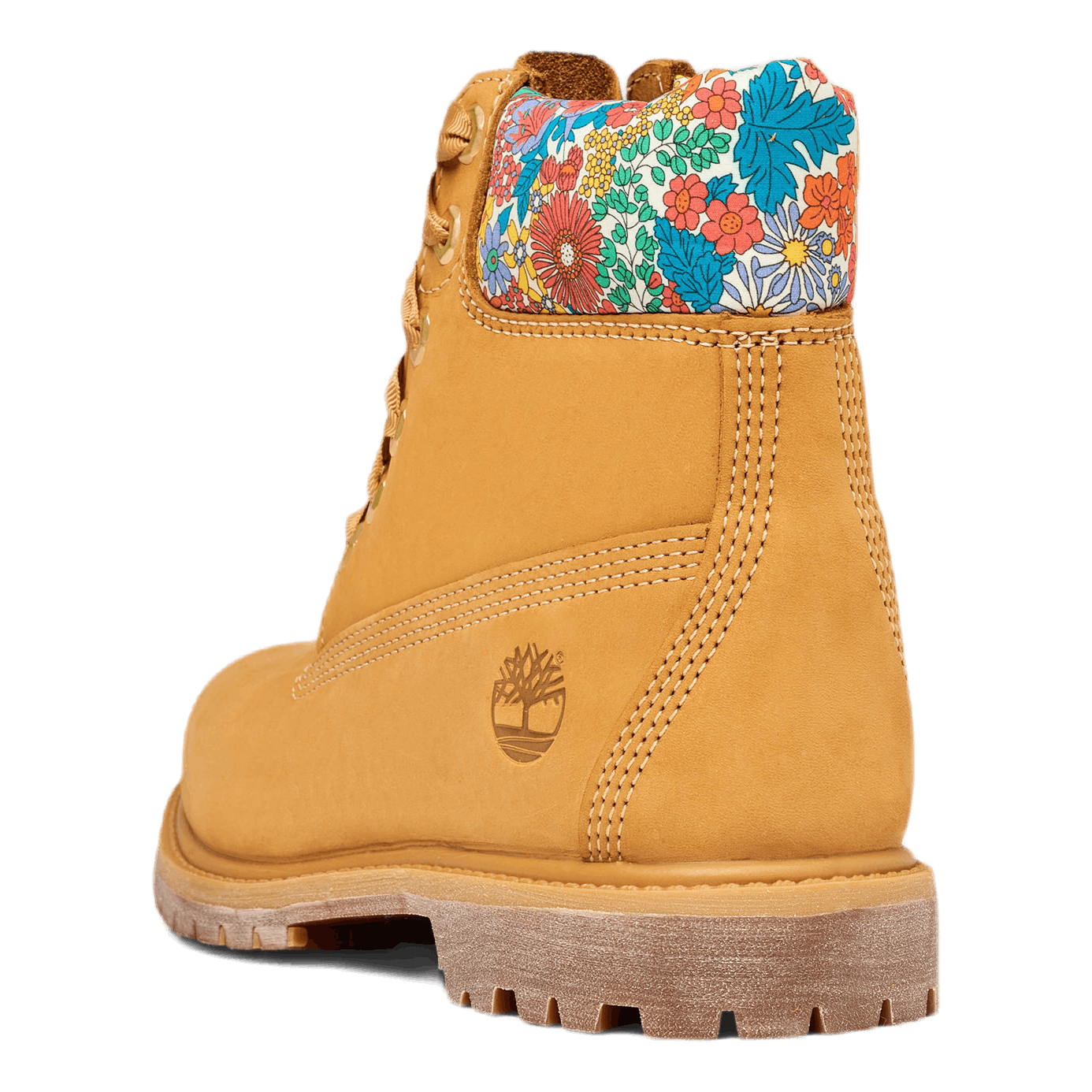 Womens 6 Inch Premium White Brown